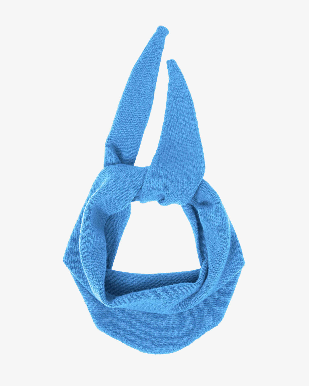 Merino Wool Triangle Scarf - Pacific Blue