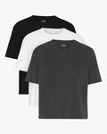 Organic Boxy Crop Tee - Mixed 02 (3-Pack)