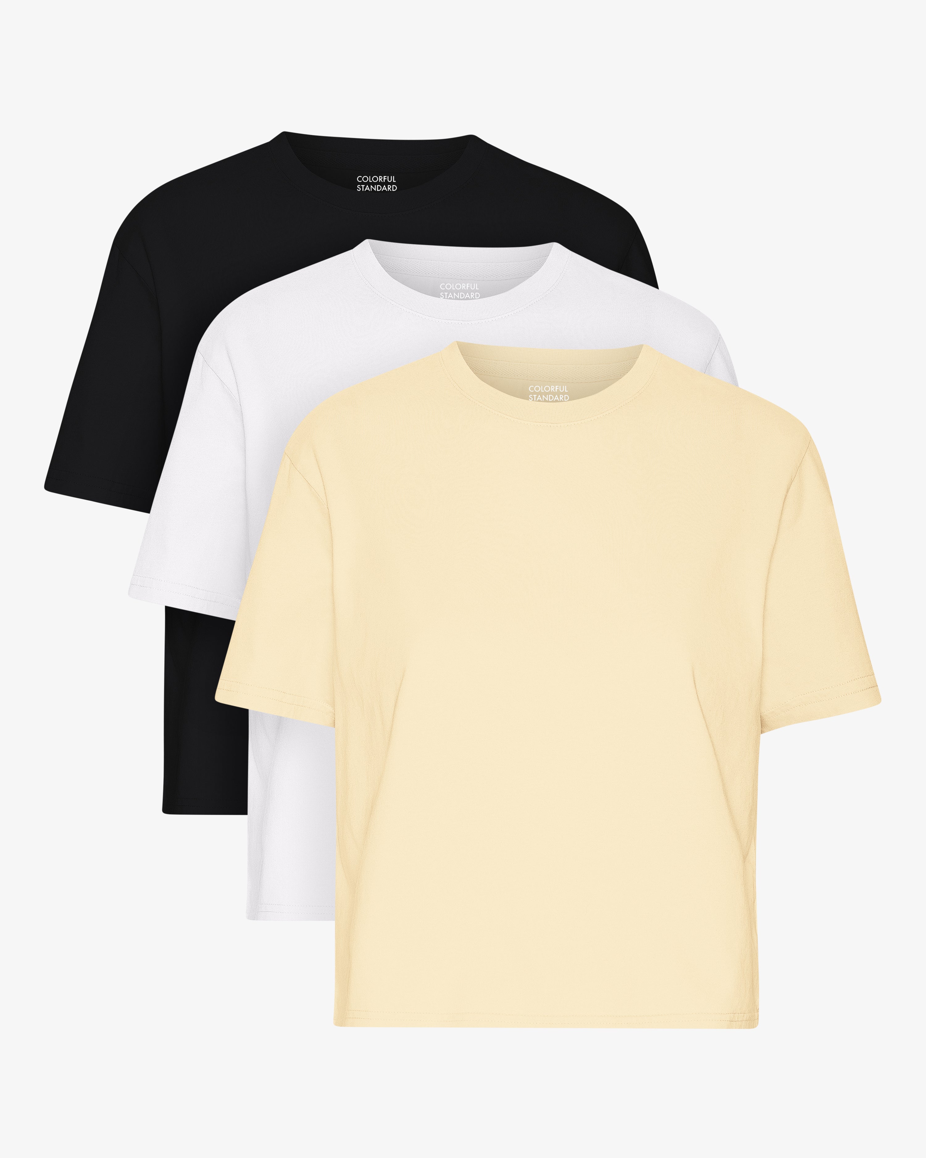 Organic Boxy Crop Tee - Mixed 08 (3-Pack)
