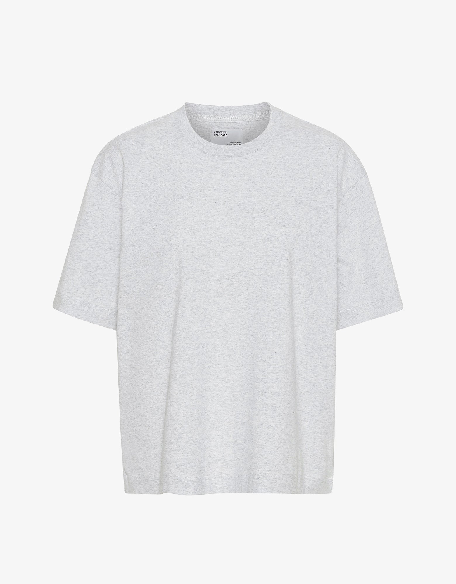 Women light organic tee snow melange