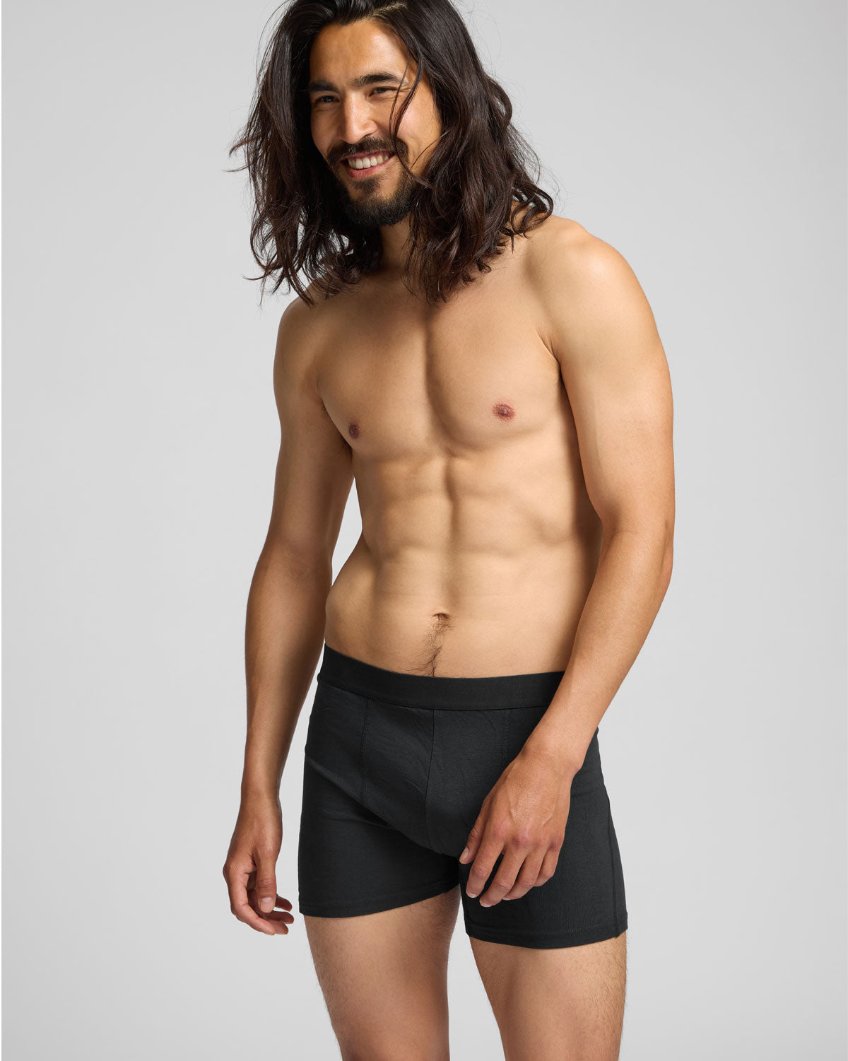 Organic Boxer Briefs 3 Pack - Deep Black