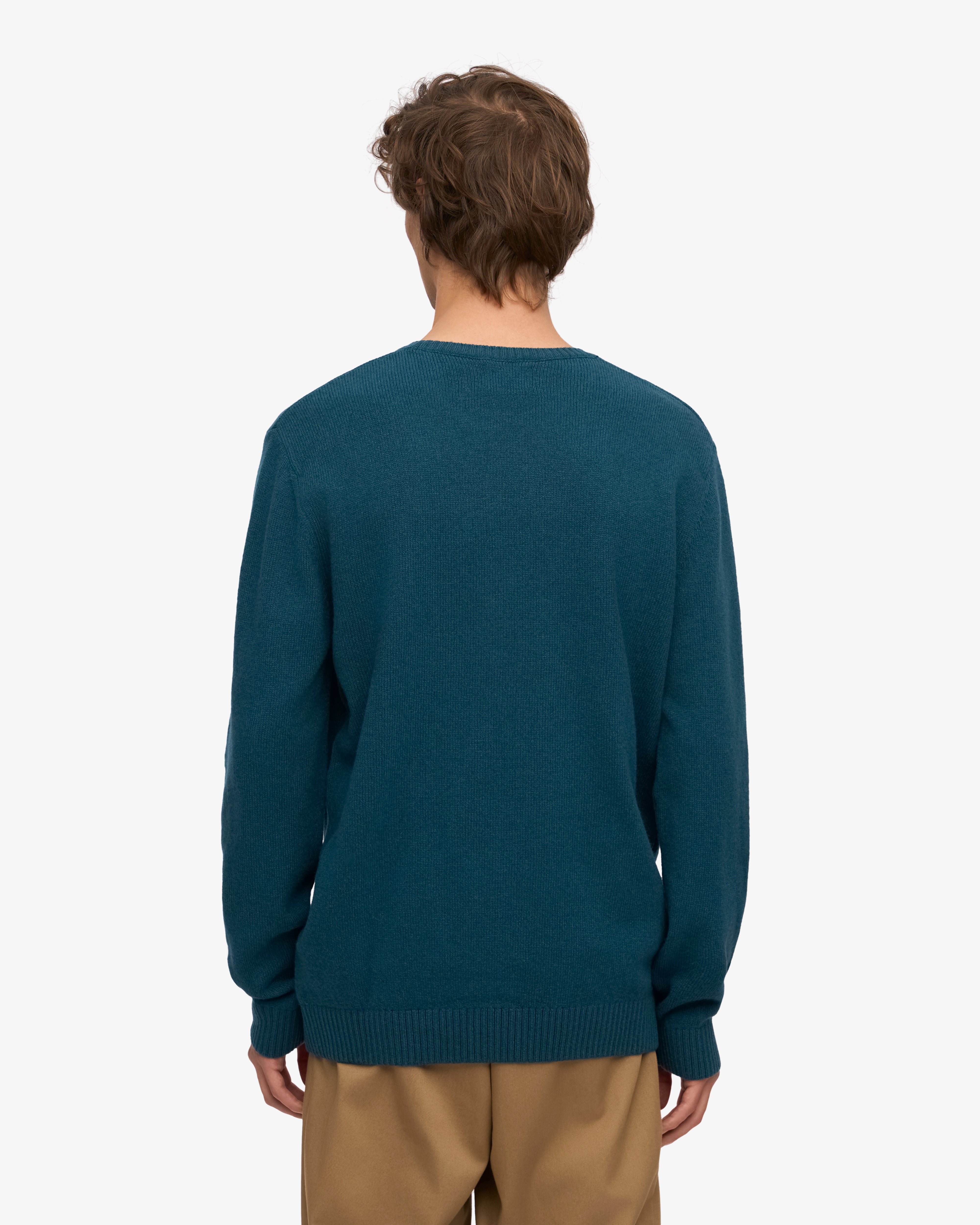Classic Merino Wool Crew - Ocean Green