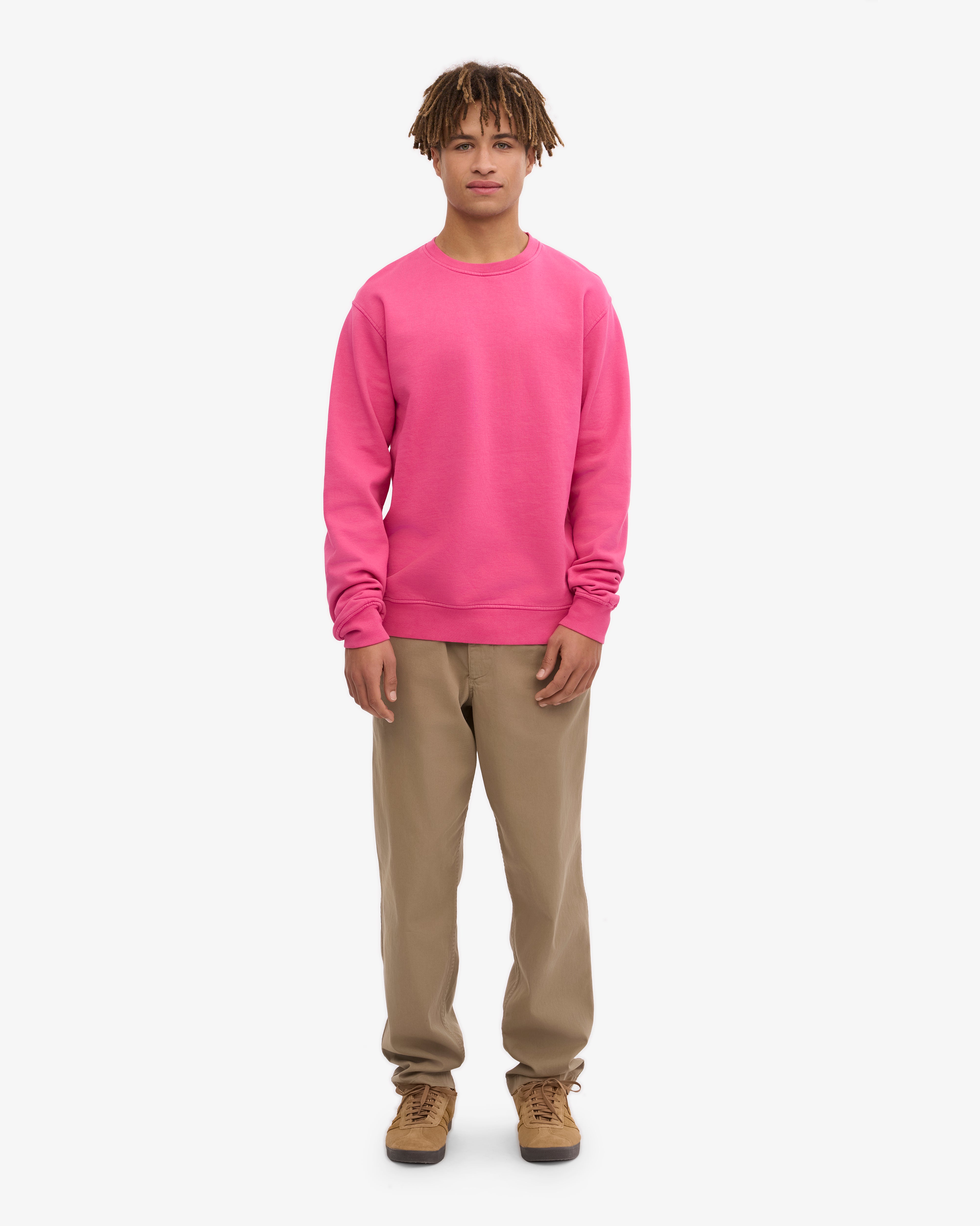 Classic Organic Crew - Bubblegum Pink XS