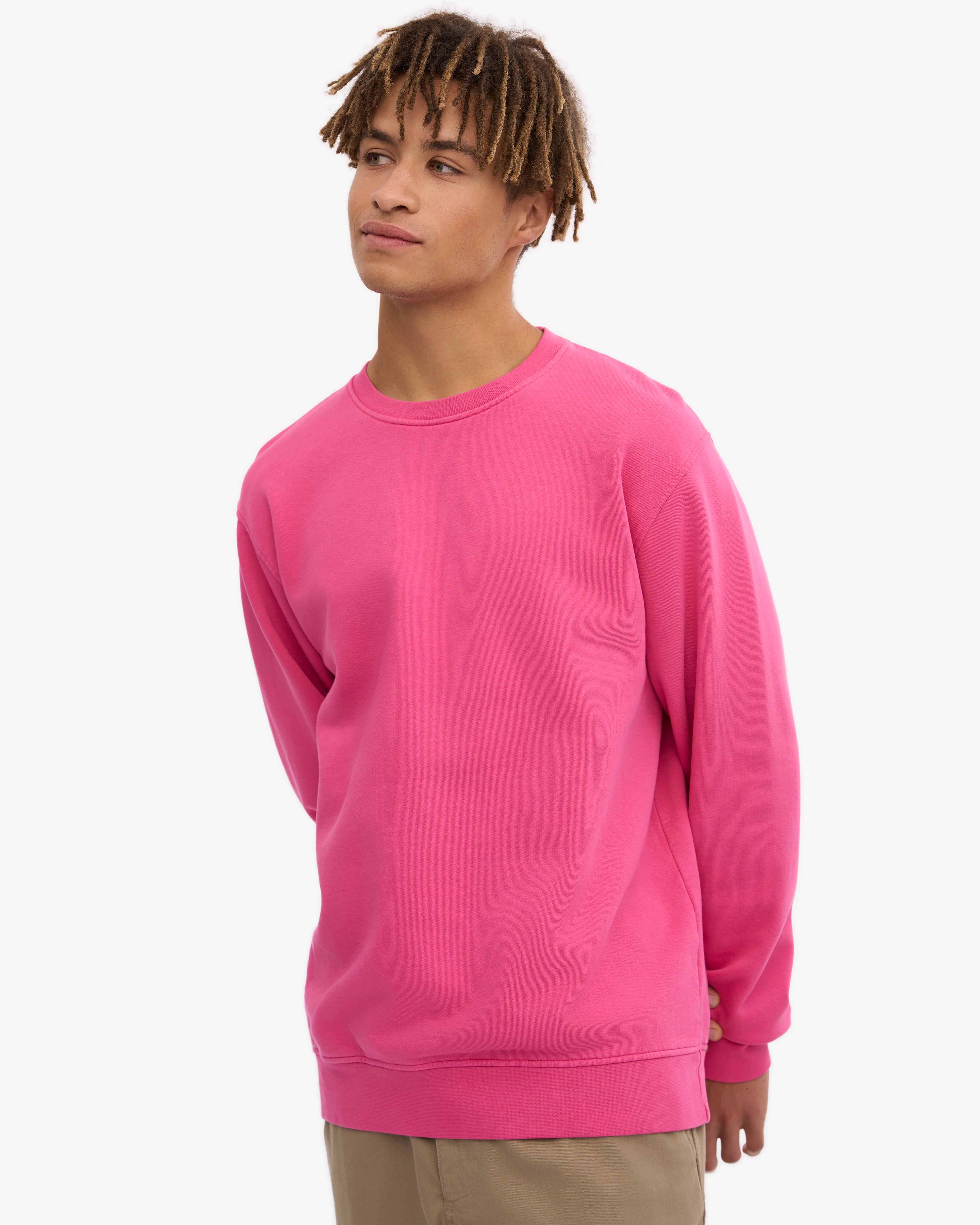 Classic Organic Crew - Bubblegum Pink XS