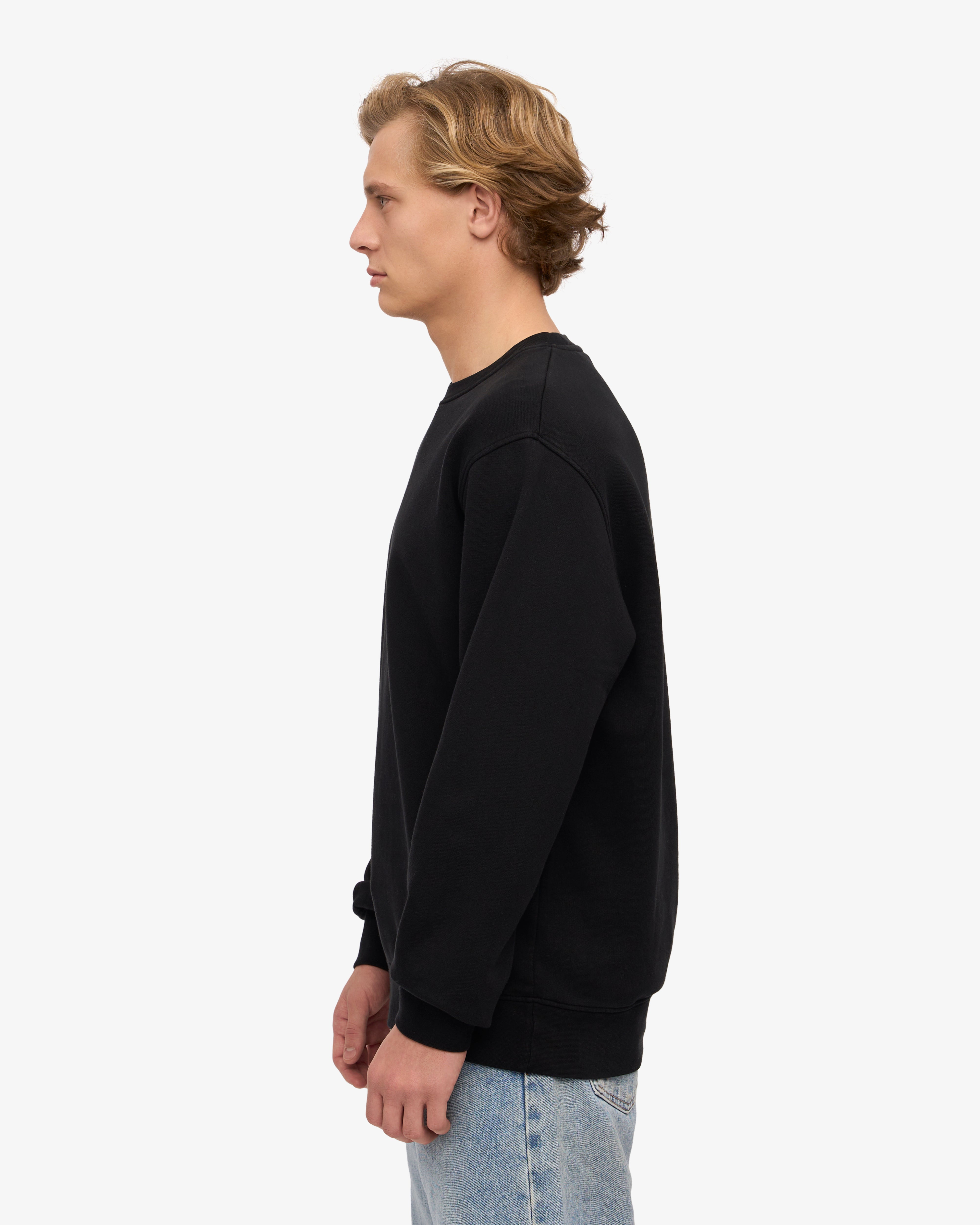 Classic Organic Crew - Deep Black XS