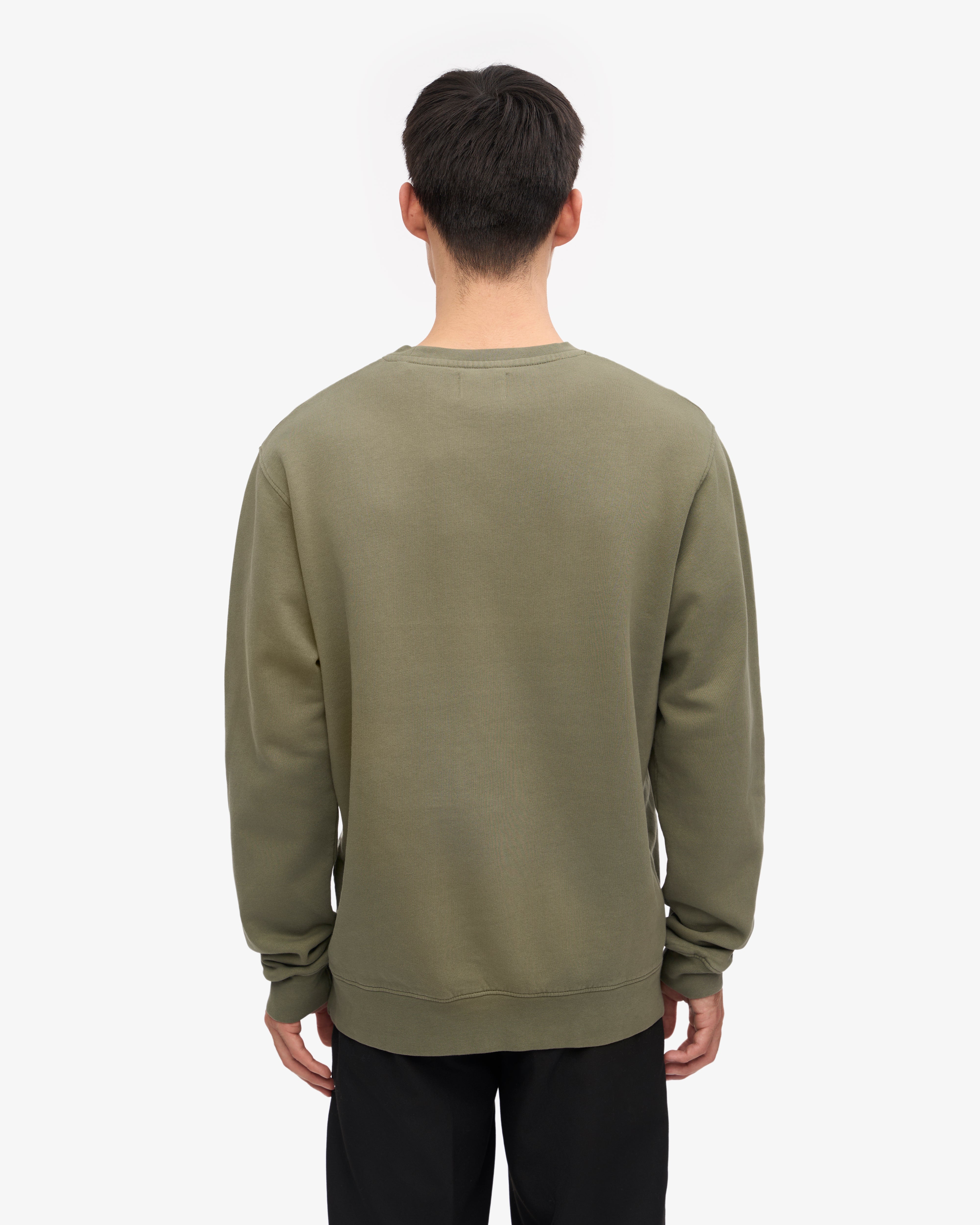 Classic Organic Crew - Dusty Olive XS