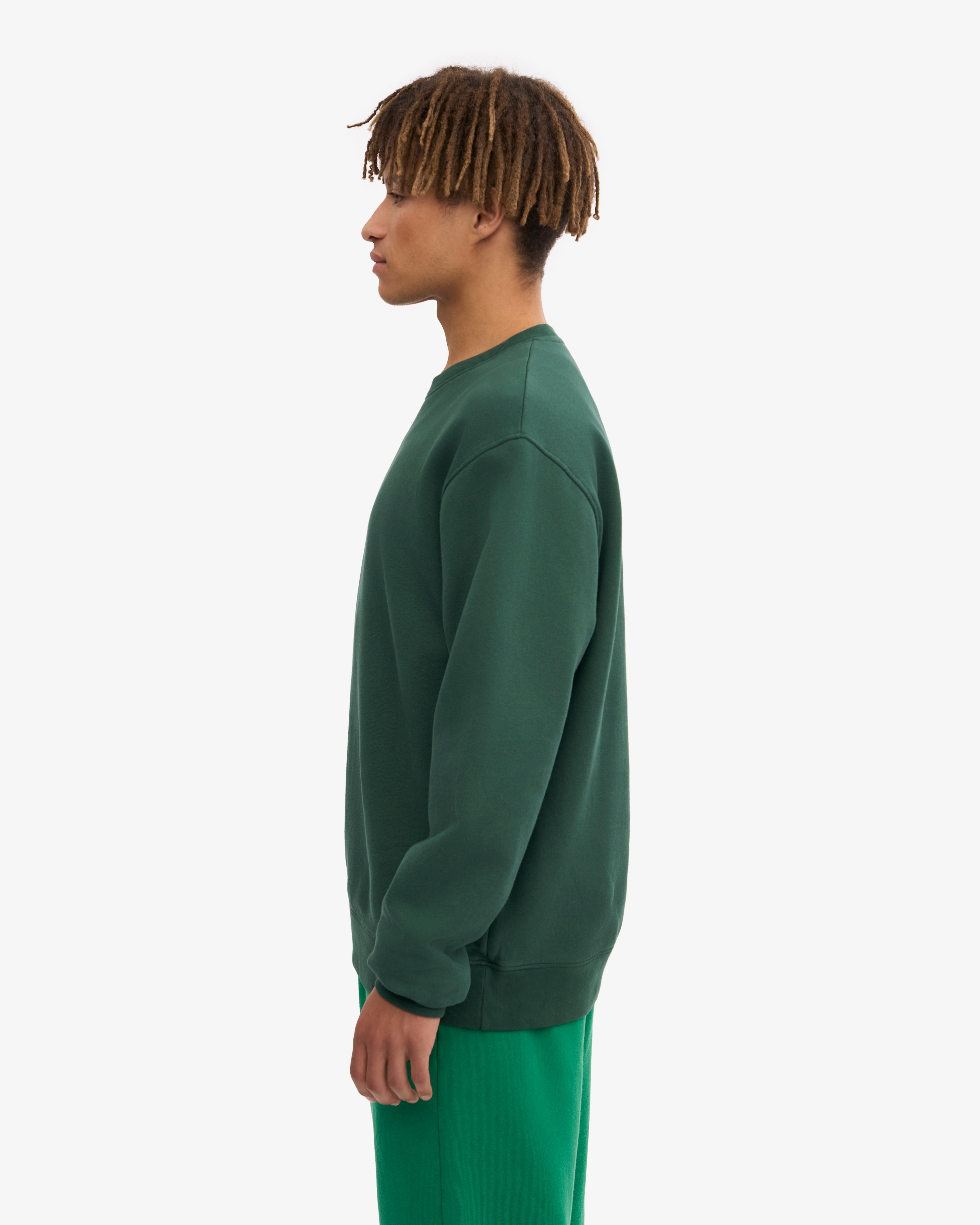 Classic Organic Crew - Emerald Green XS