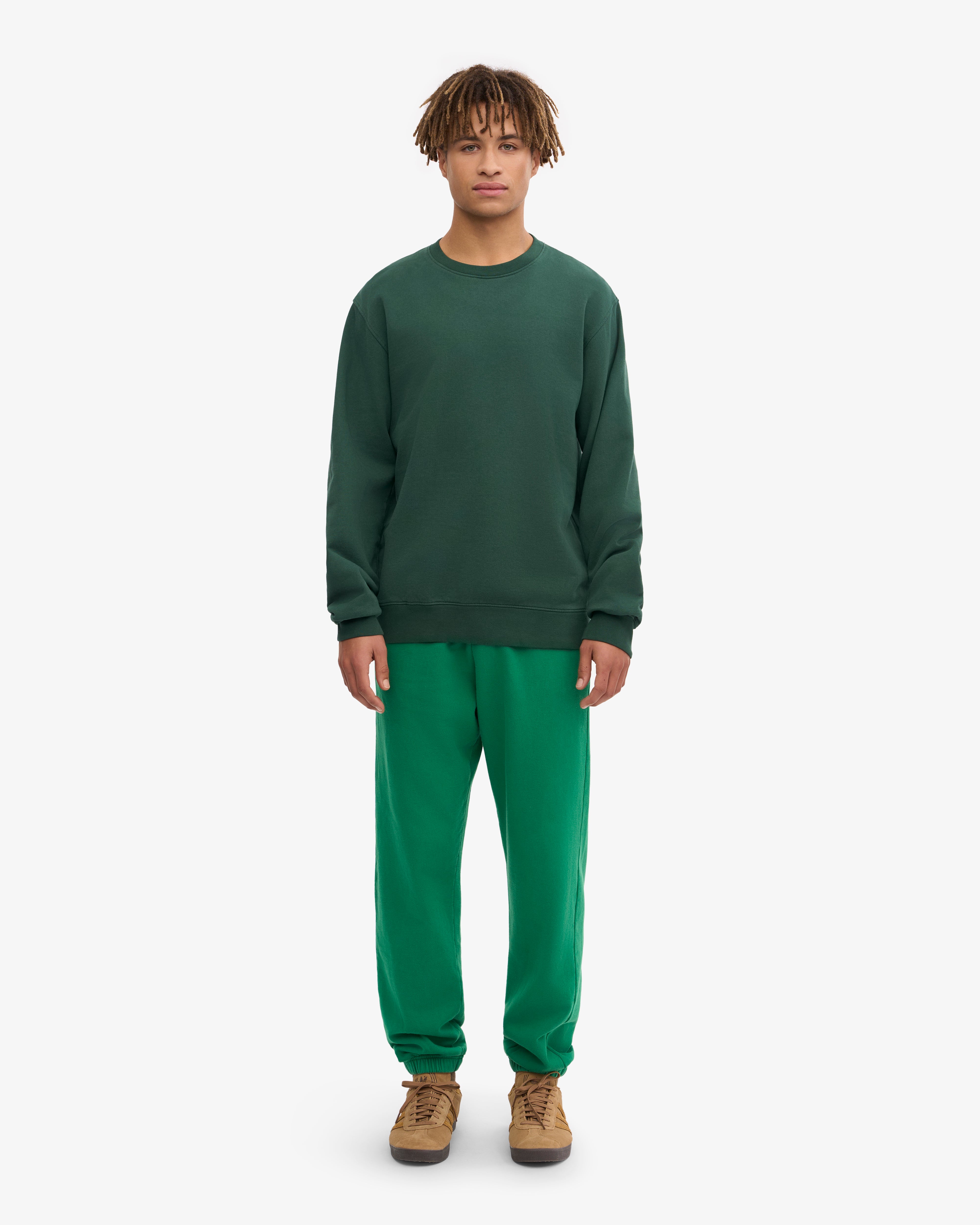 Classic Organic Crew - Emerald Green XS
