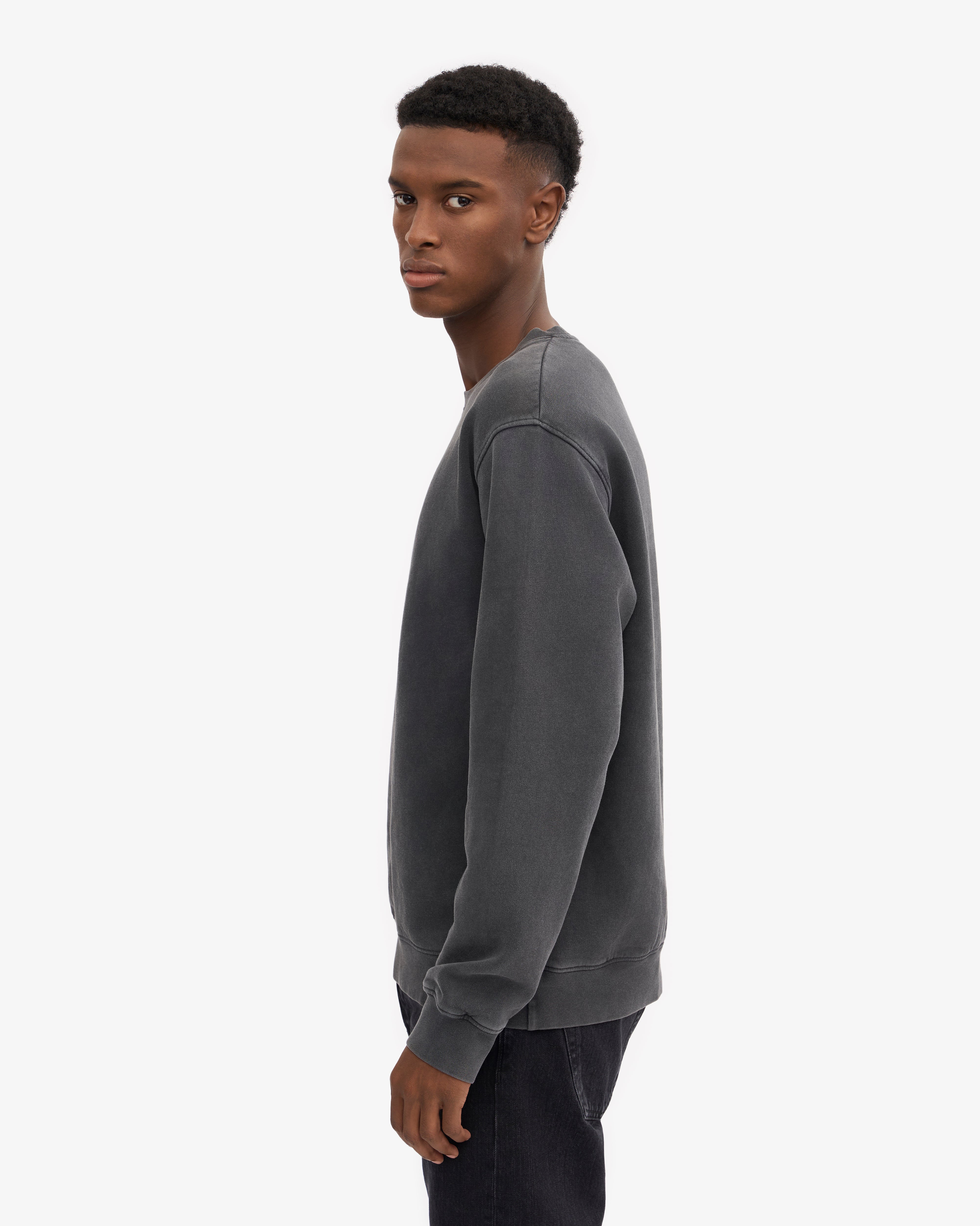 Classic Organic Crew - Faded Black XS