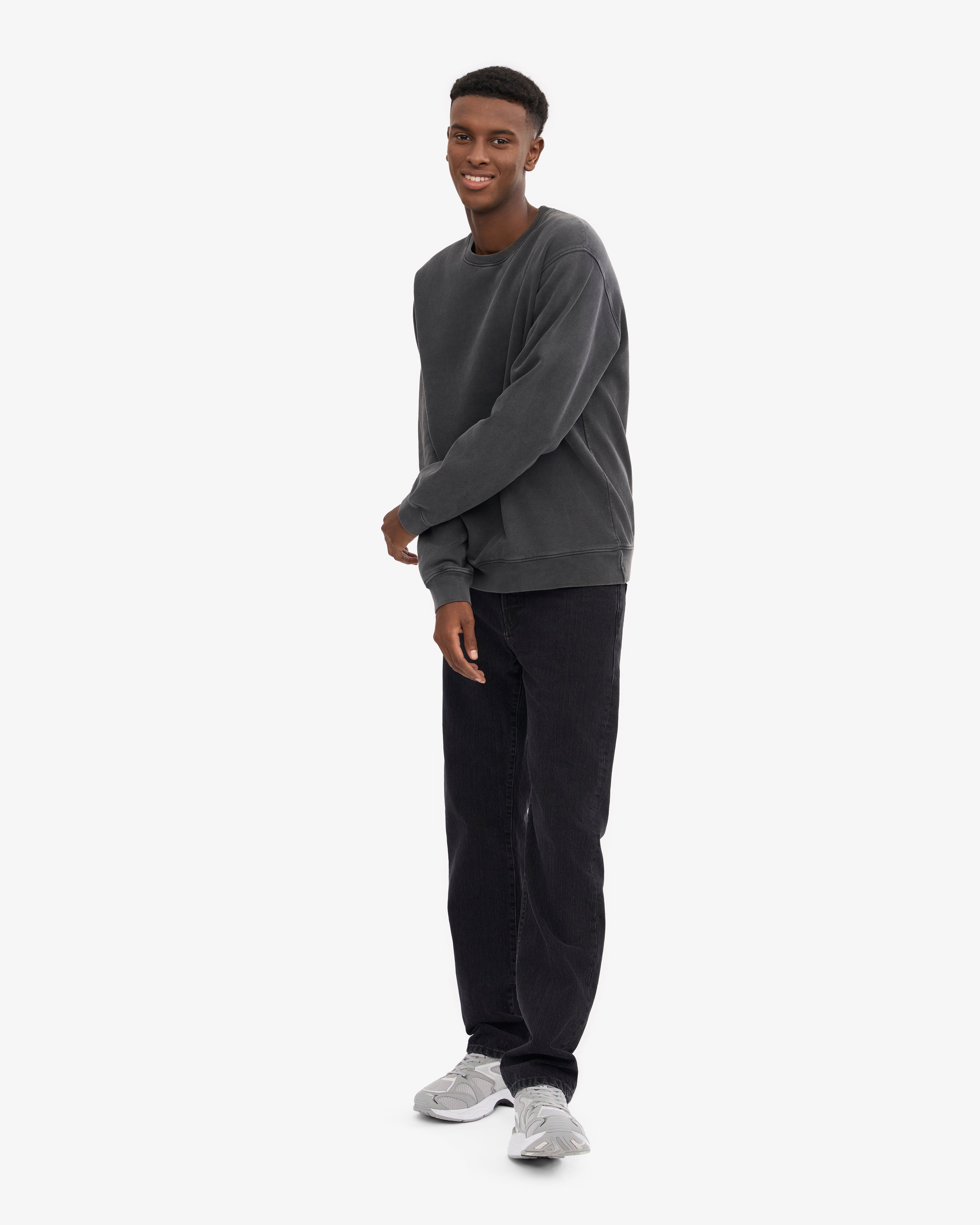 Classic Organic Crew - Faded Black XS