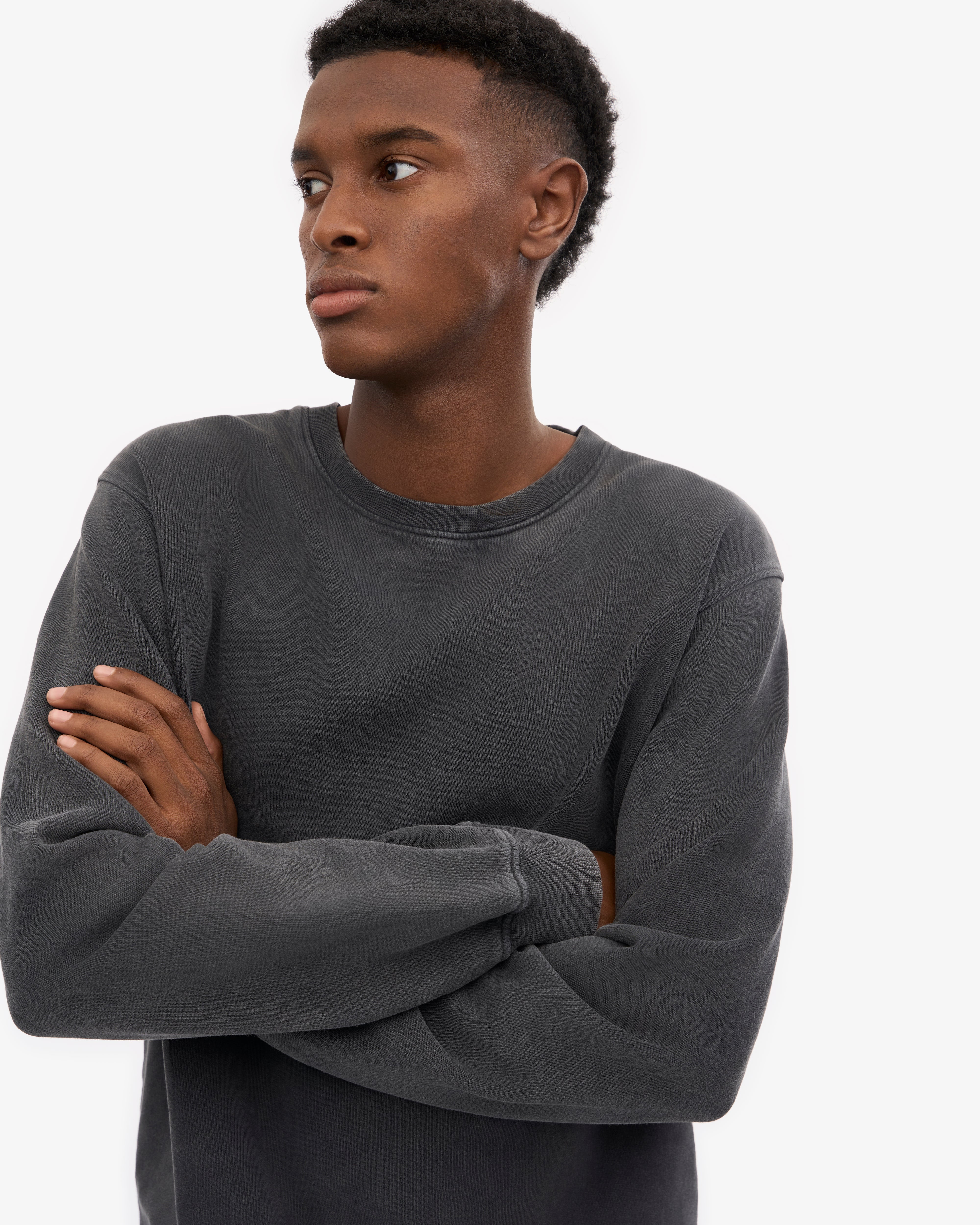 Classic Organic Crew - Faded Black XS