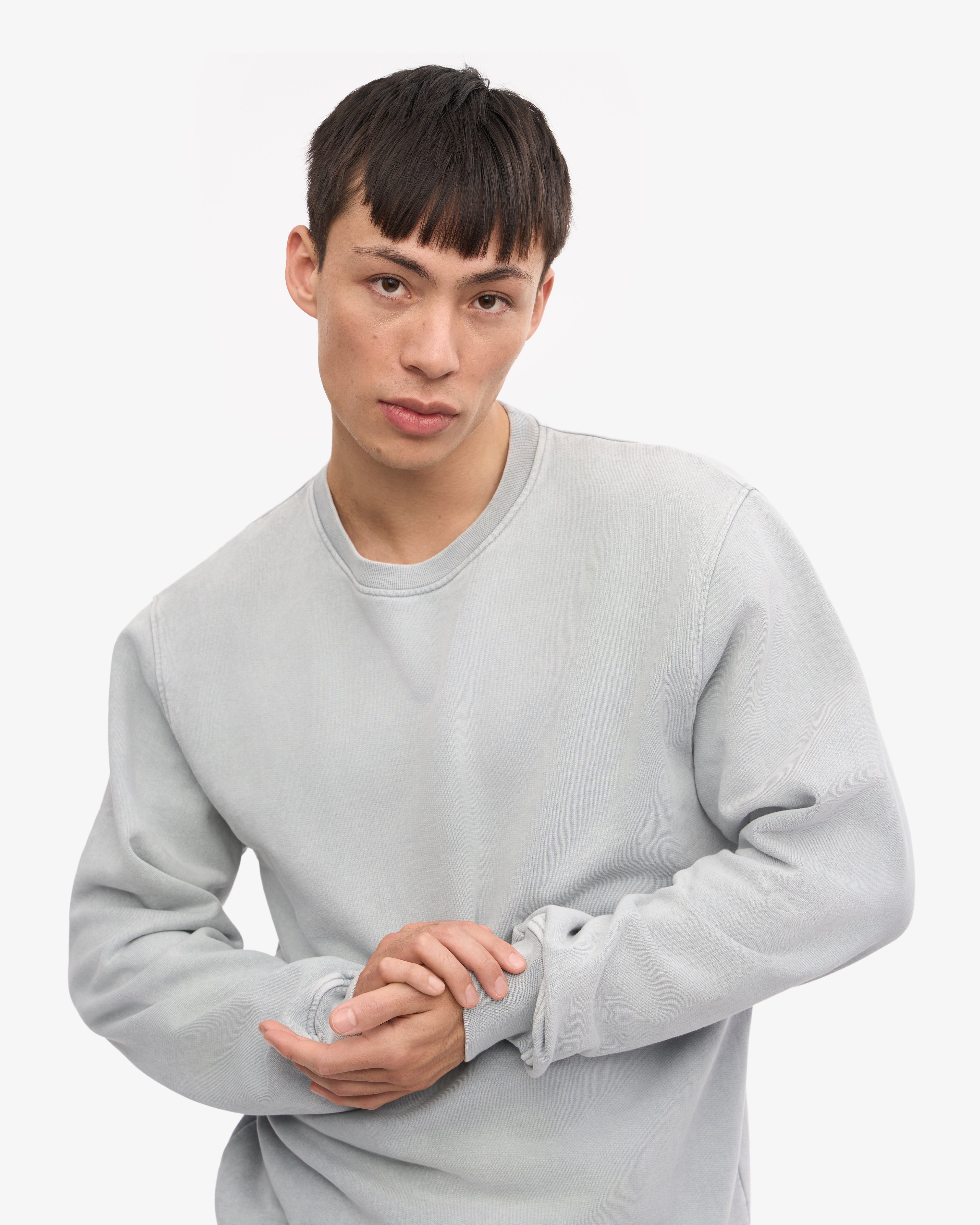 Classic Organic Crew - Faded Grey XS