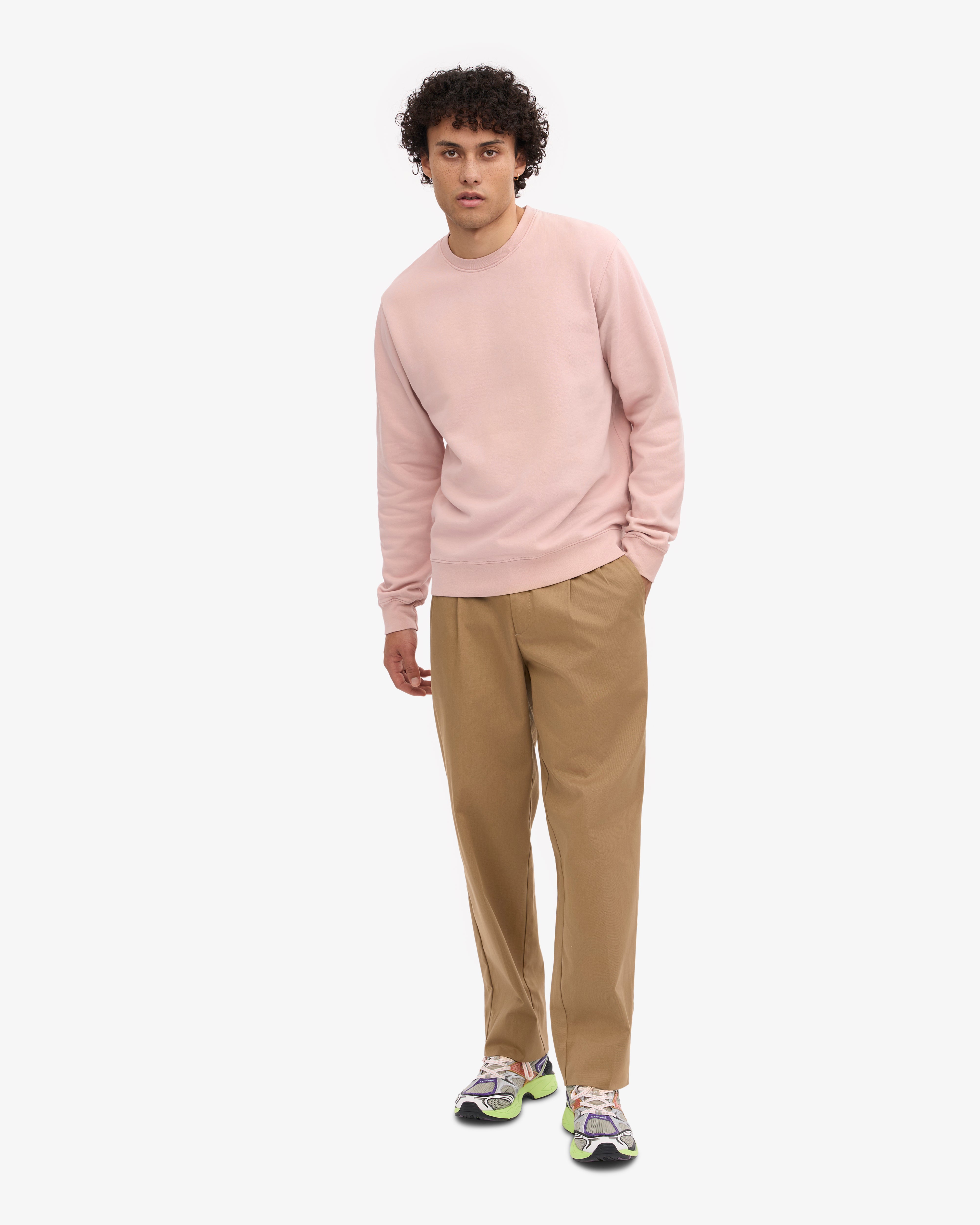 Classic Organic Crew - Faded Pink XS