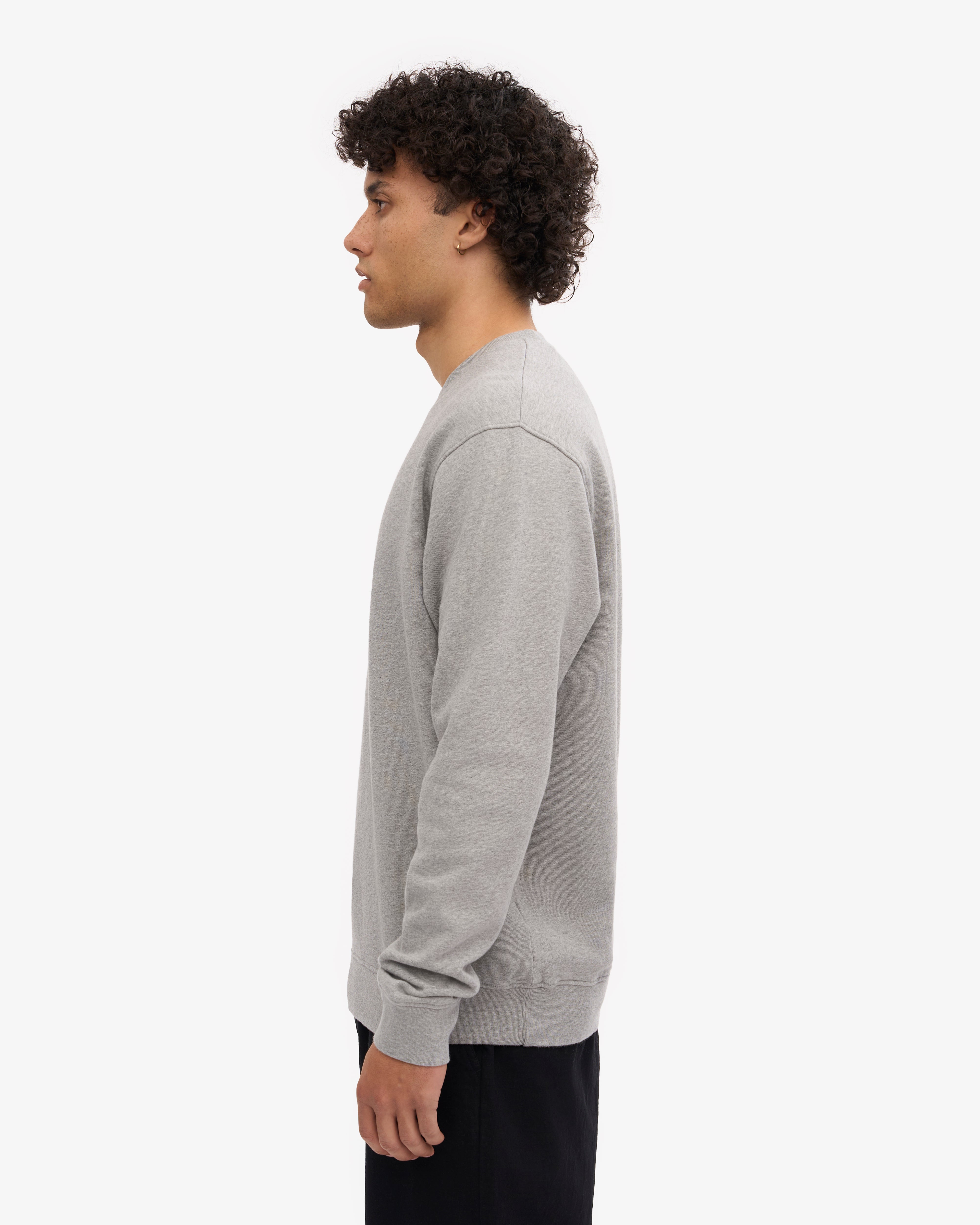 Classic Organic Crew - Heather Grey XS