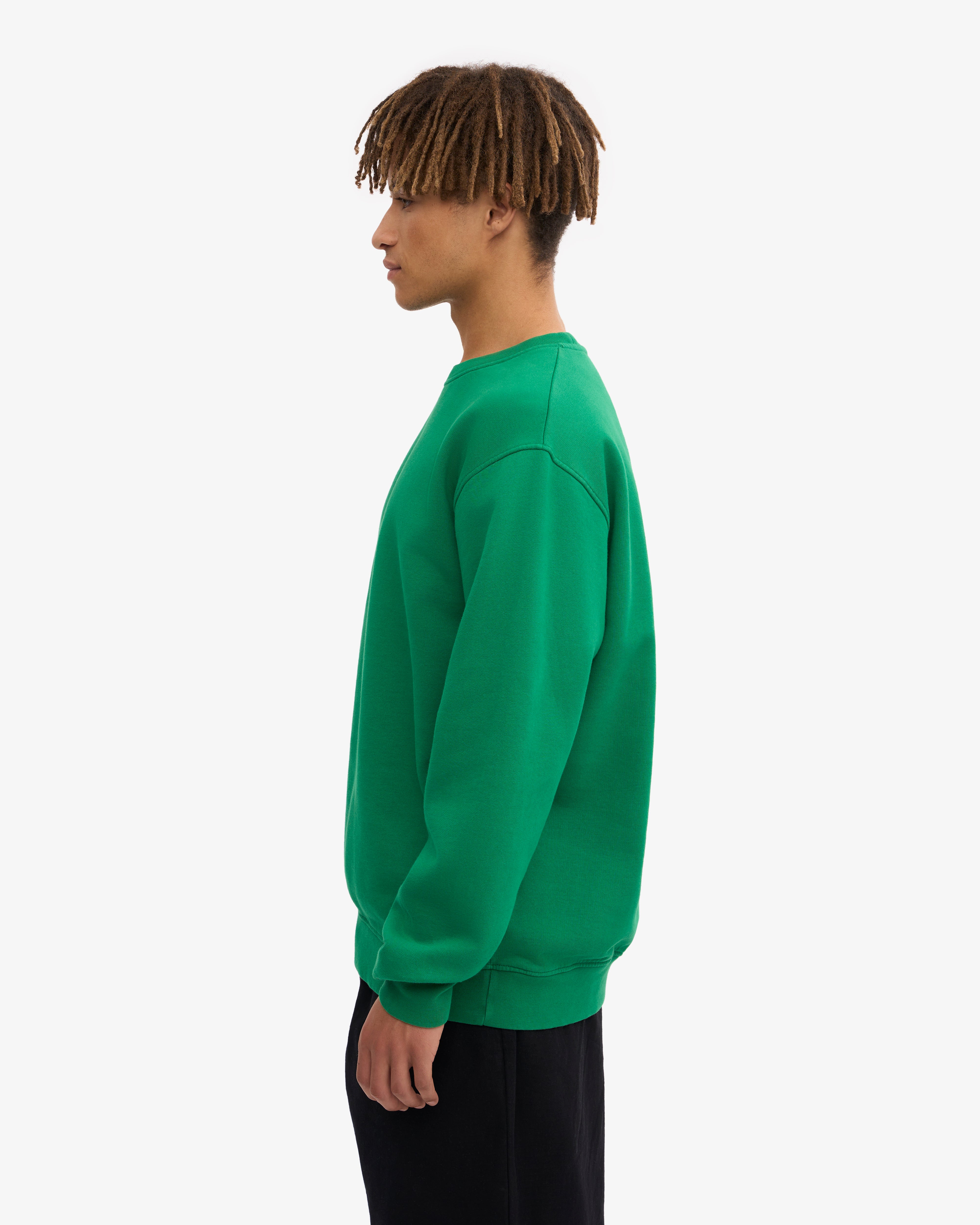 Classic Organic Crew - Kelly Green XS