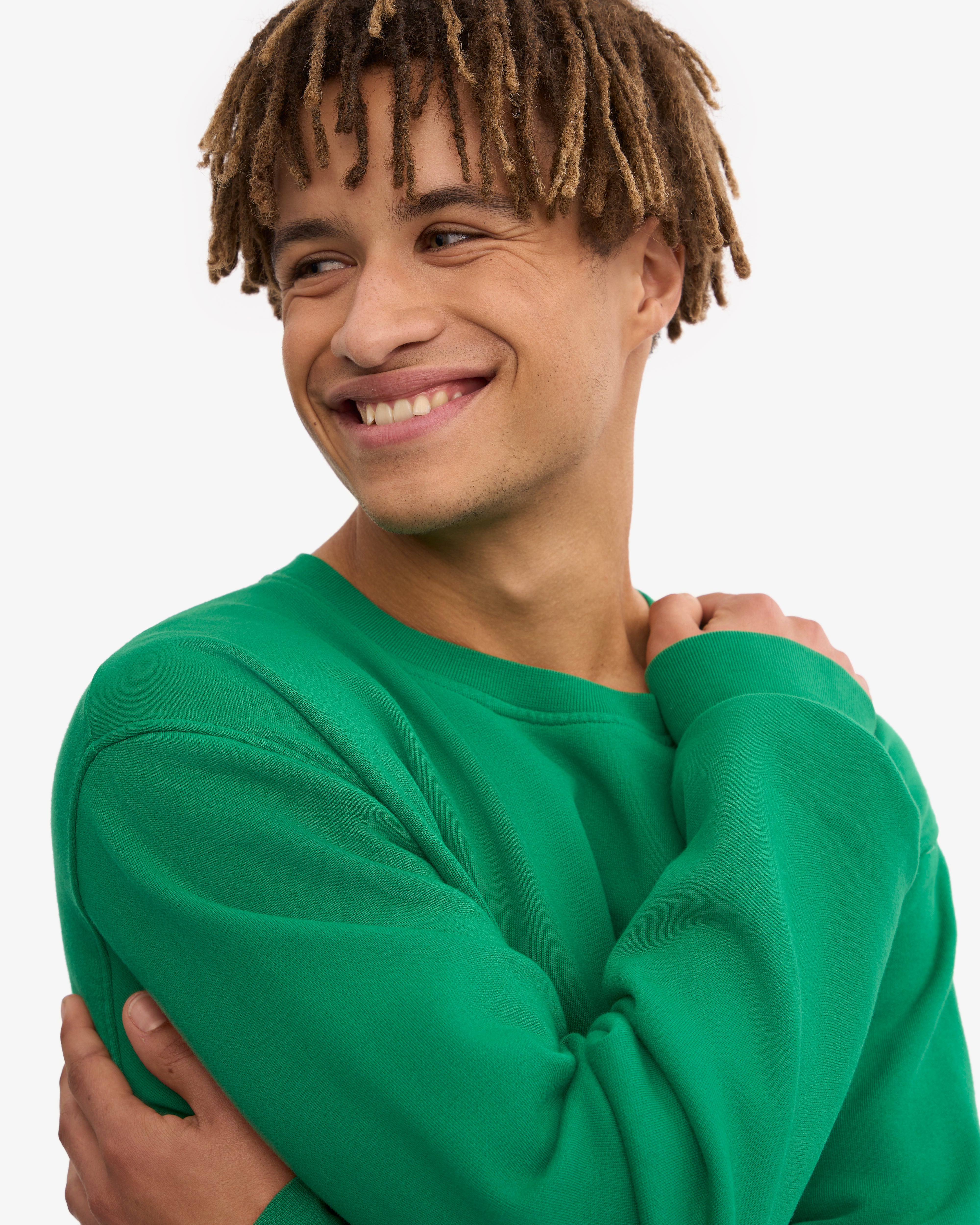 Classic Organic Crew - Kelly Green XS