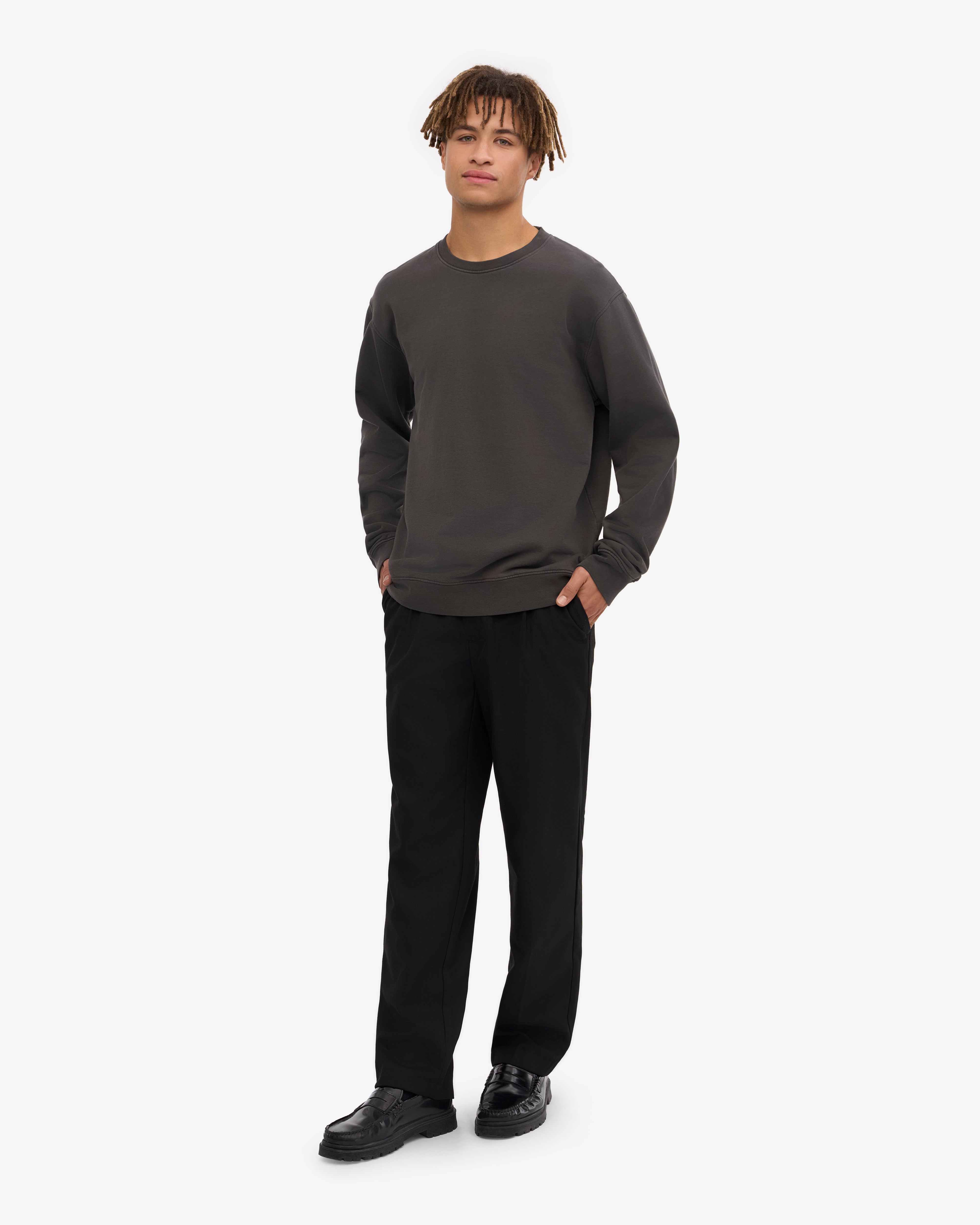 Classic Organic Crew - Lava Grey XS