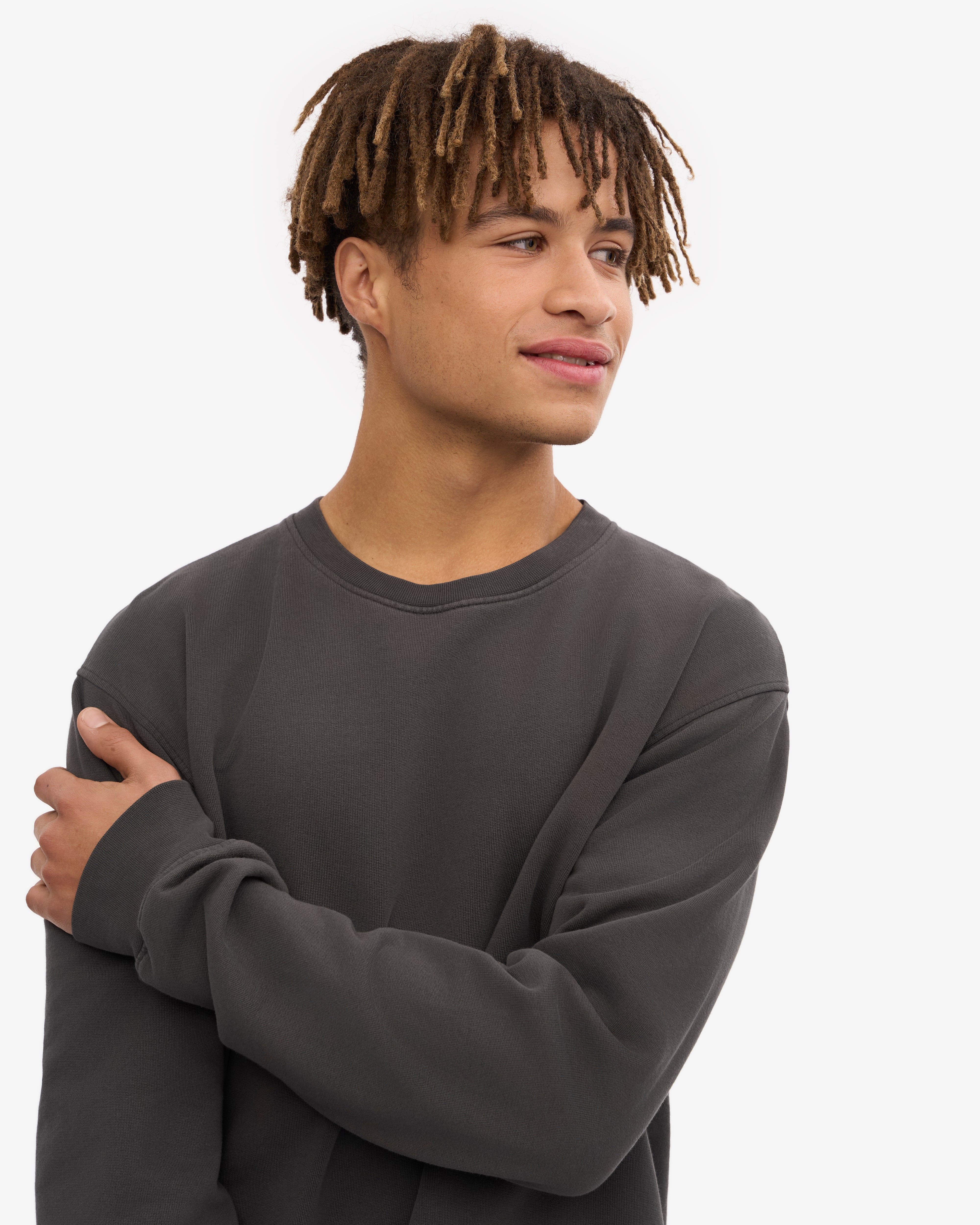 Classic Organic Crew - Lava Grey XS