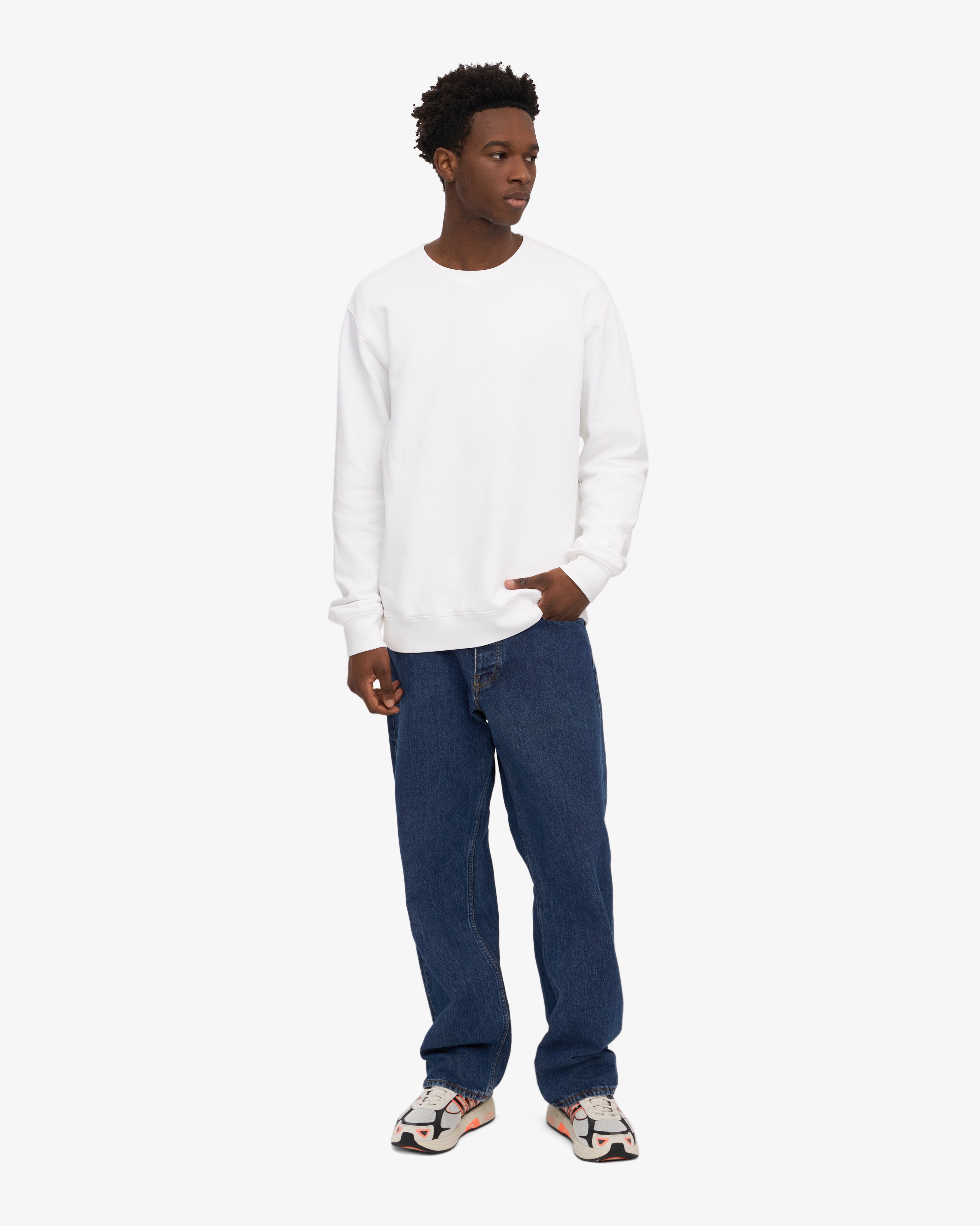 Classic Organic Crew - Optical White XS