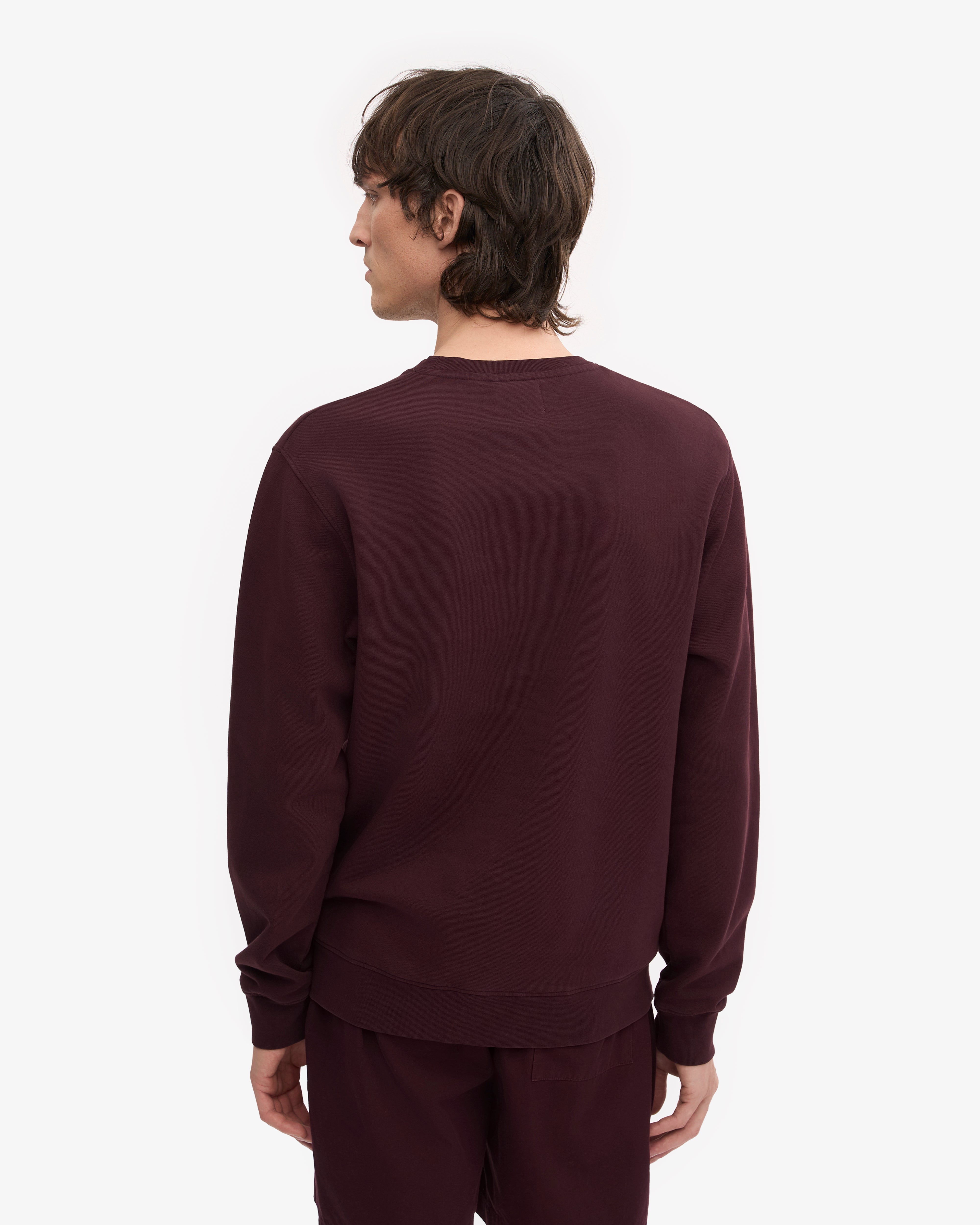 Classic Organic Crew - Oxblood Red XS