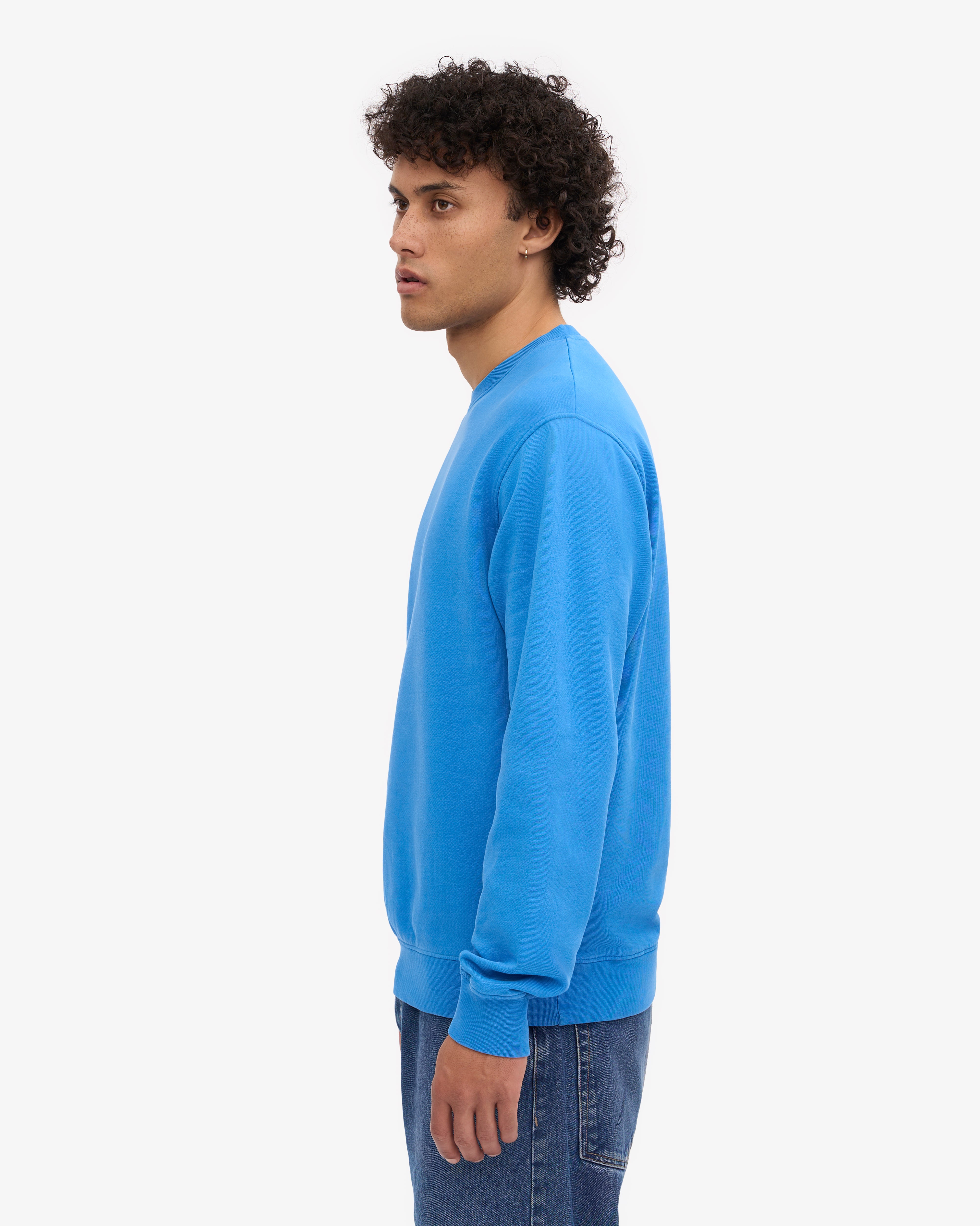 Classic Organic Crew - Pacific Blue XS