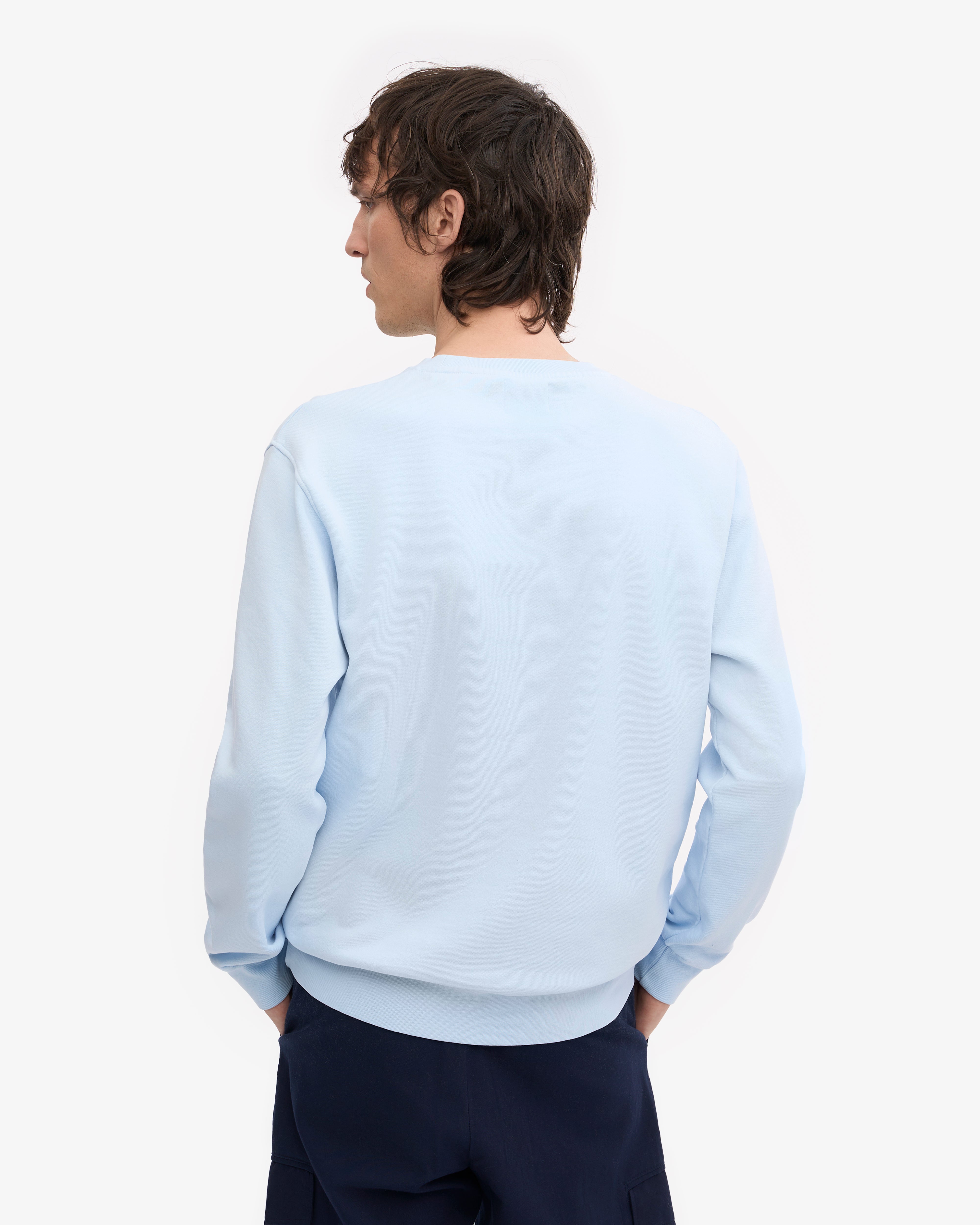 Classic Organic Crew - Polar Blue XS