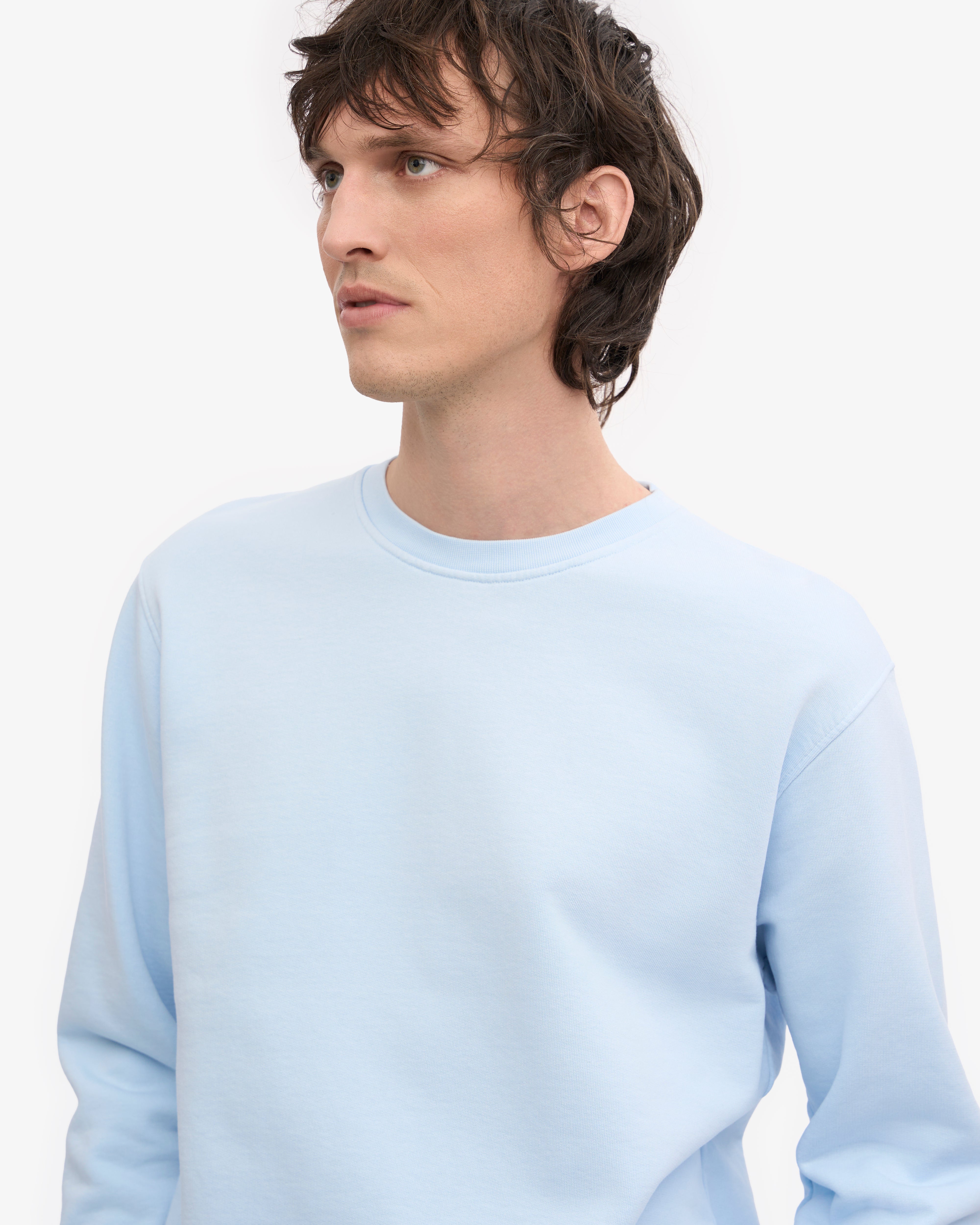 Classic Organic Crew - Polar Blue XS