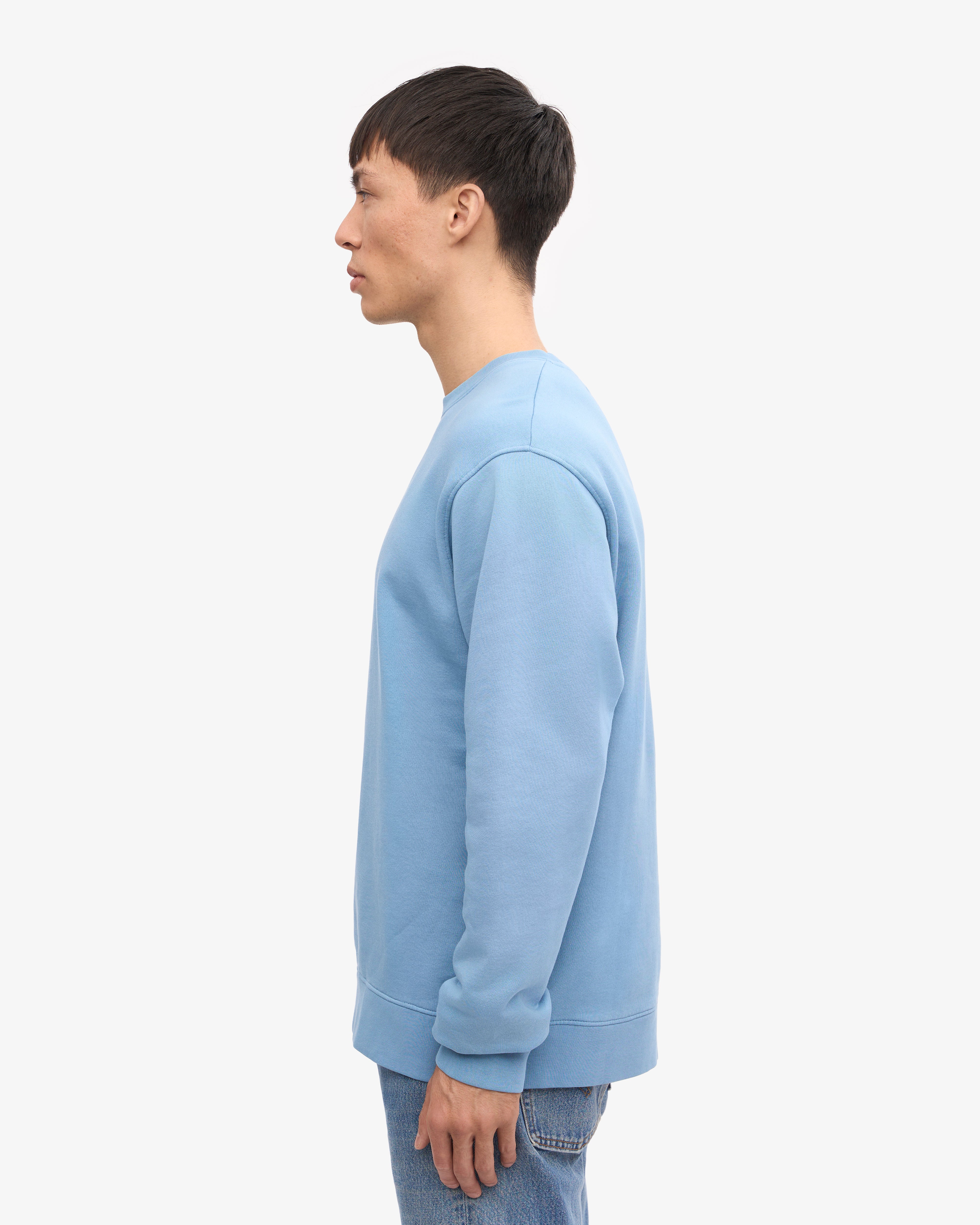 Classic Organic Crew - Seaside Blue XS