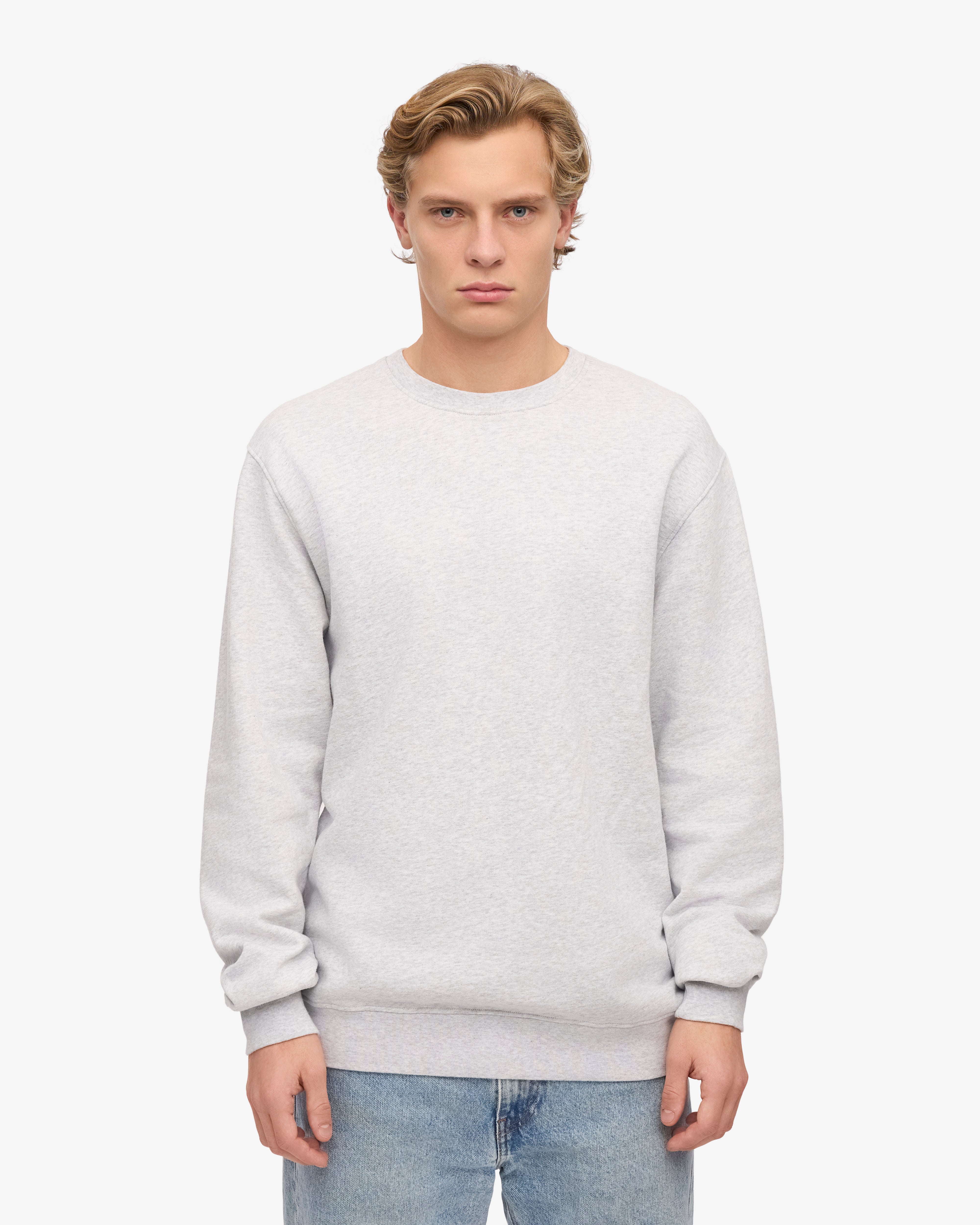 Classic Organic Crew - Snow Melange XS