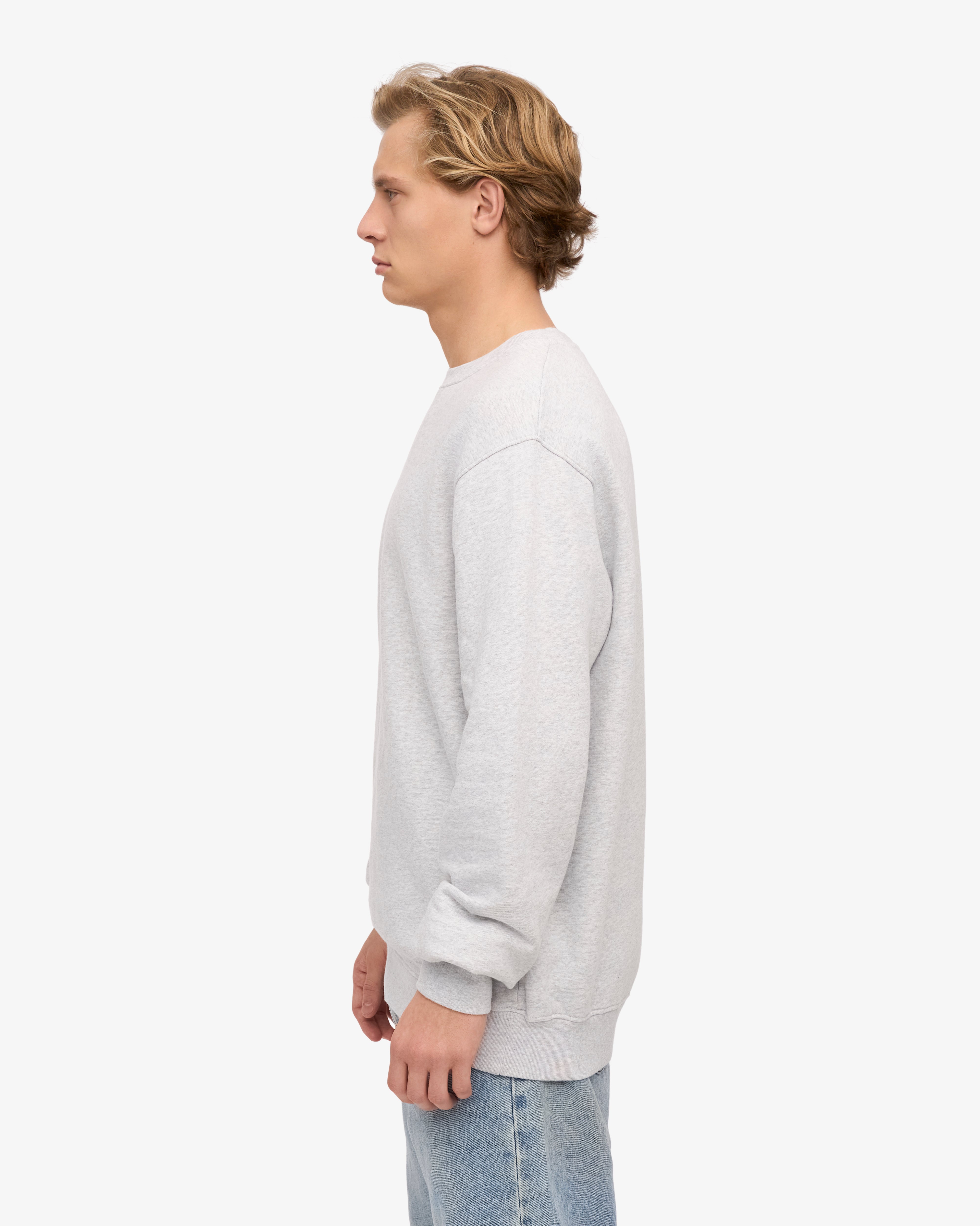 Classic Organic Crew - Snow Melange XS