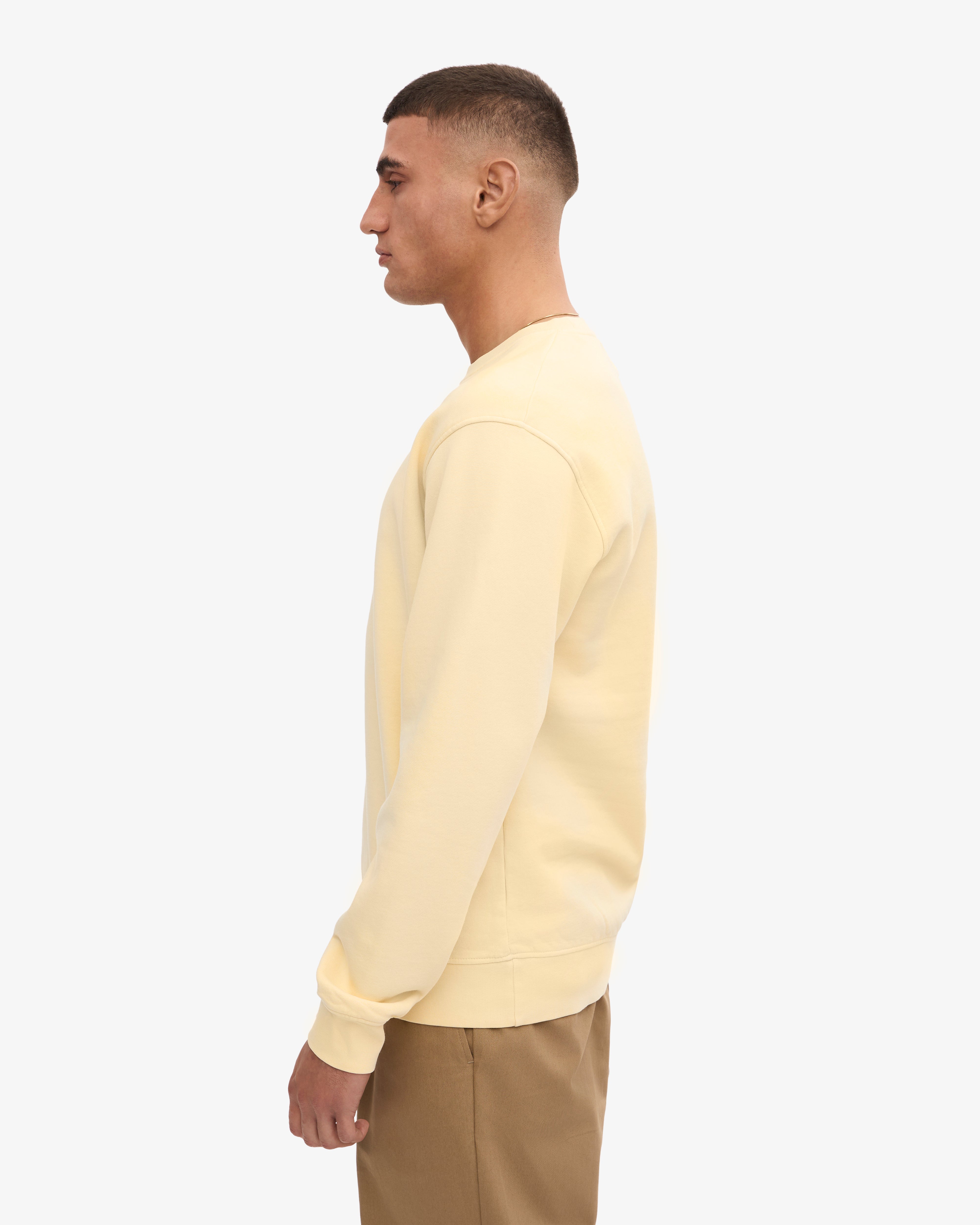 Classic Organic Crew - Soft Yellow XS