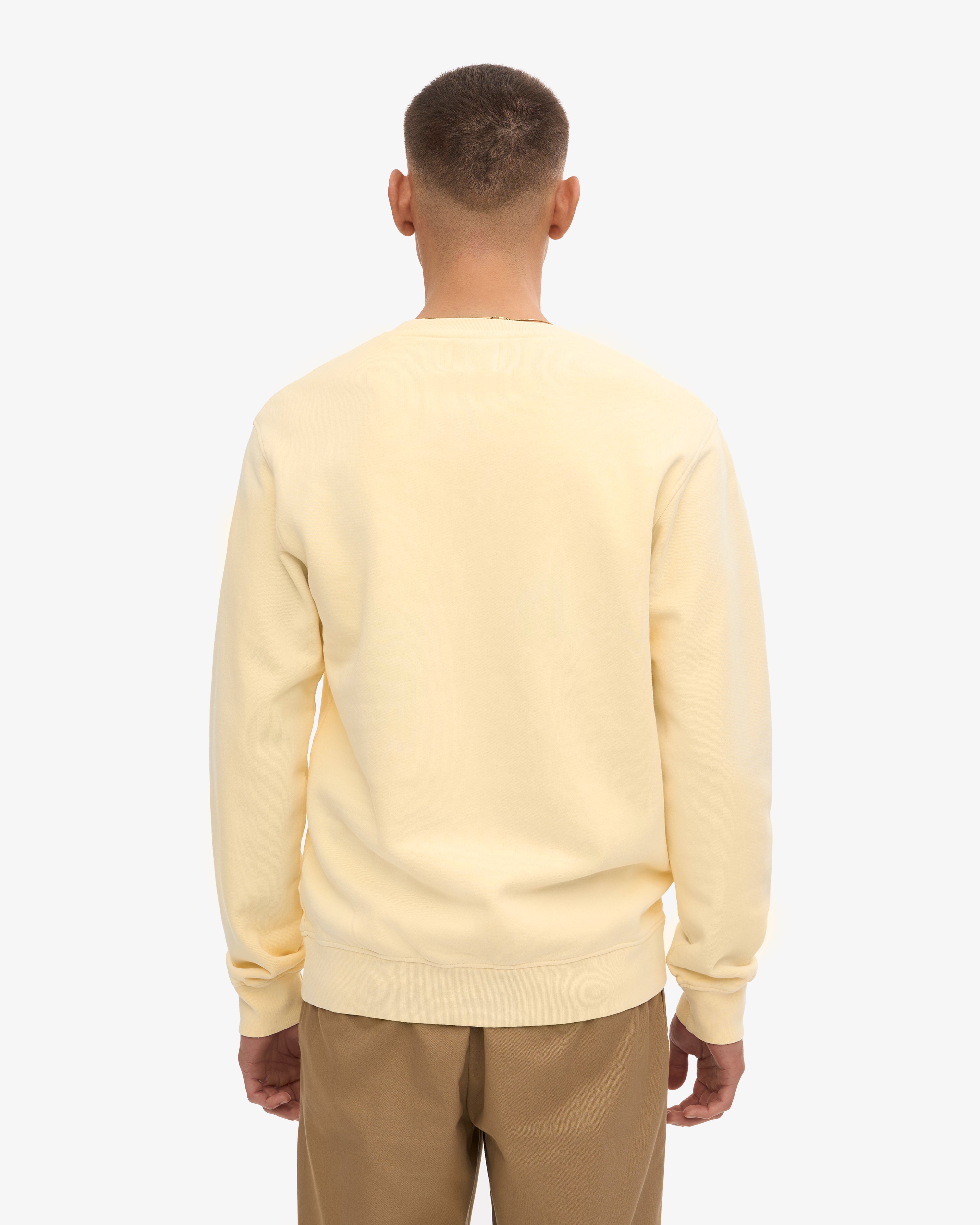 Classic Organic Crew - Soft Yellow XS