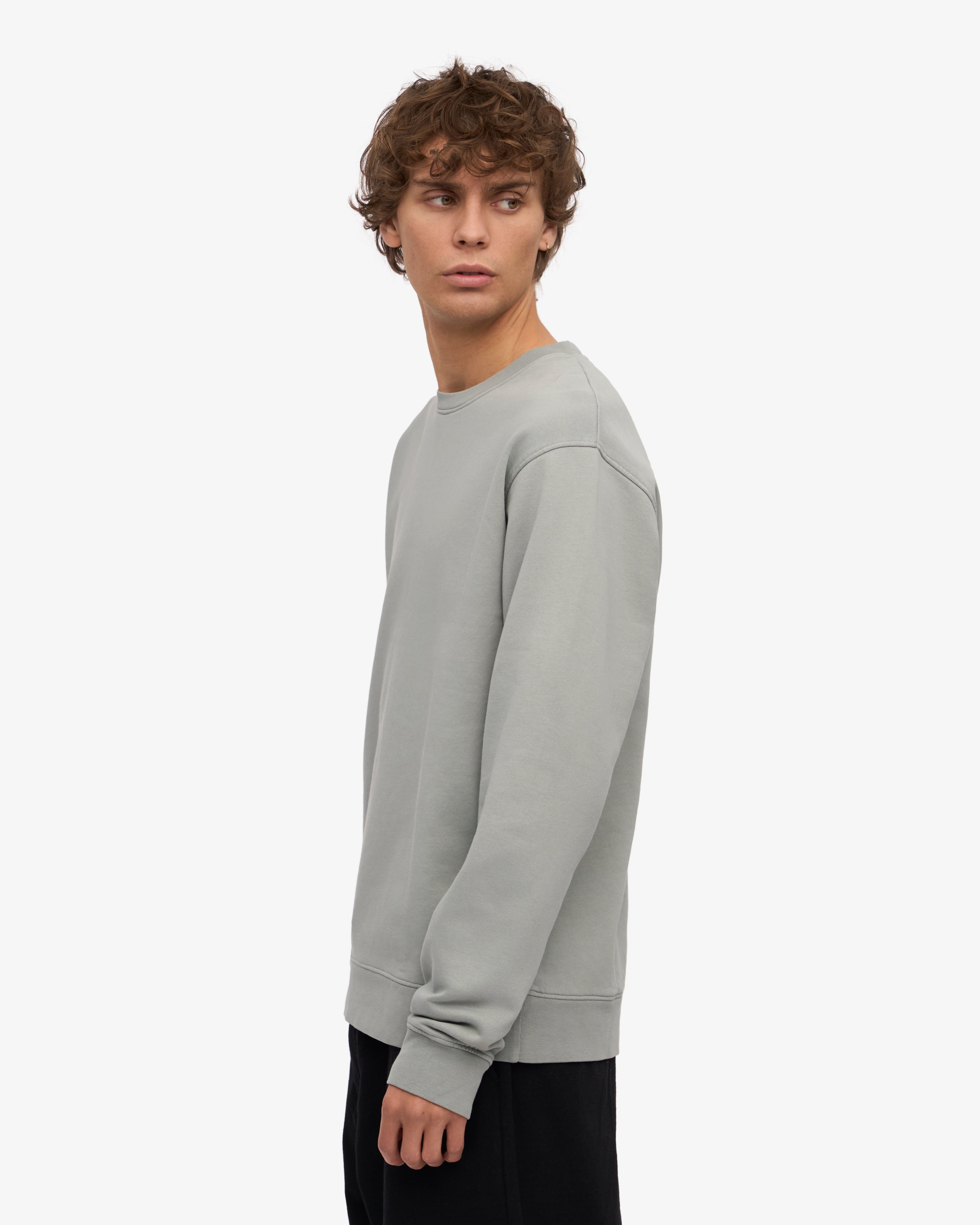 Classic Organic Crew - Steel Blue XS