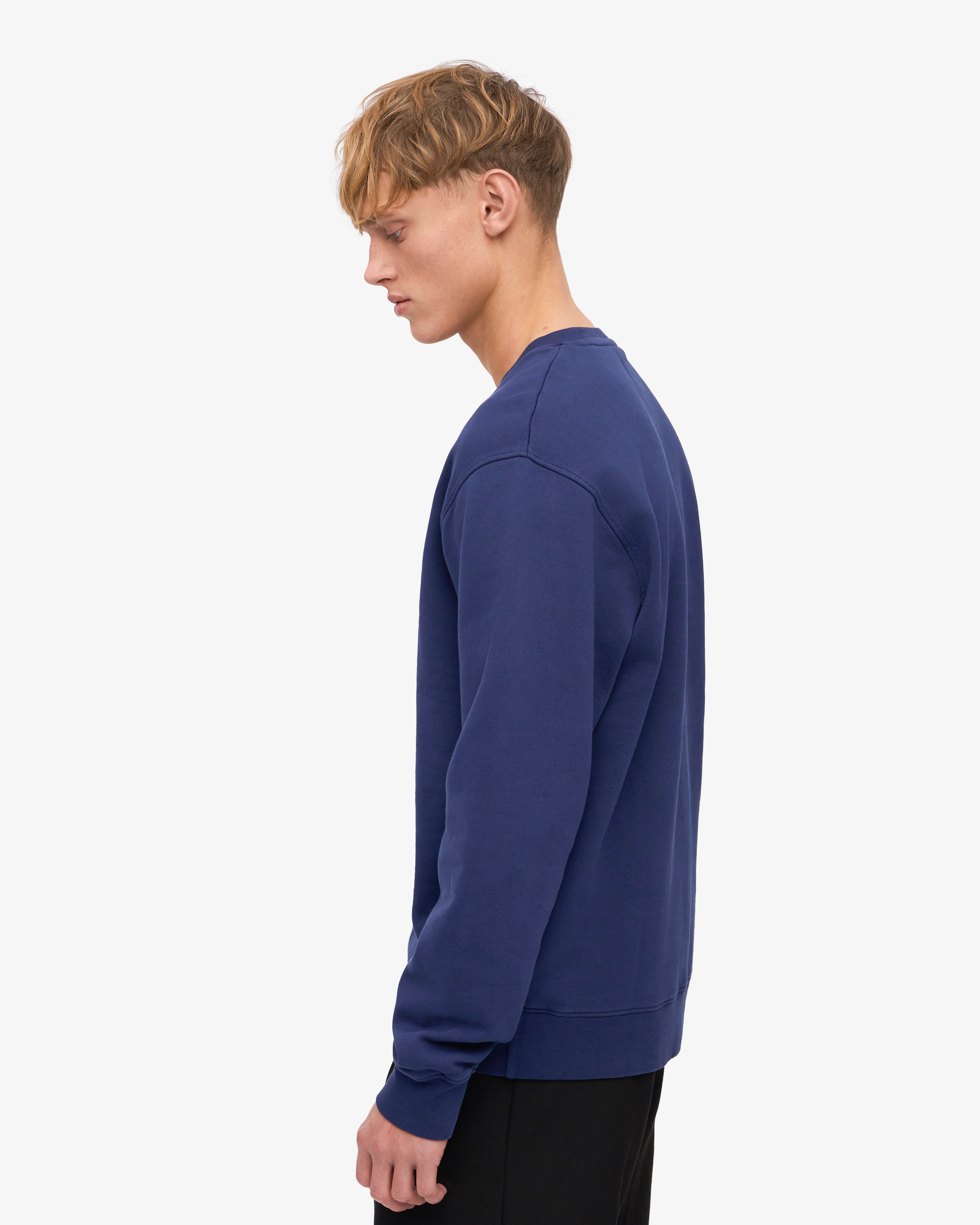 Classic Organic Crew - Marine Blue XS