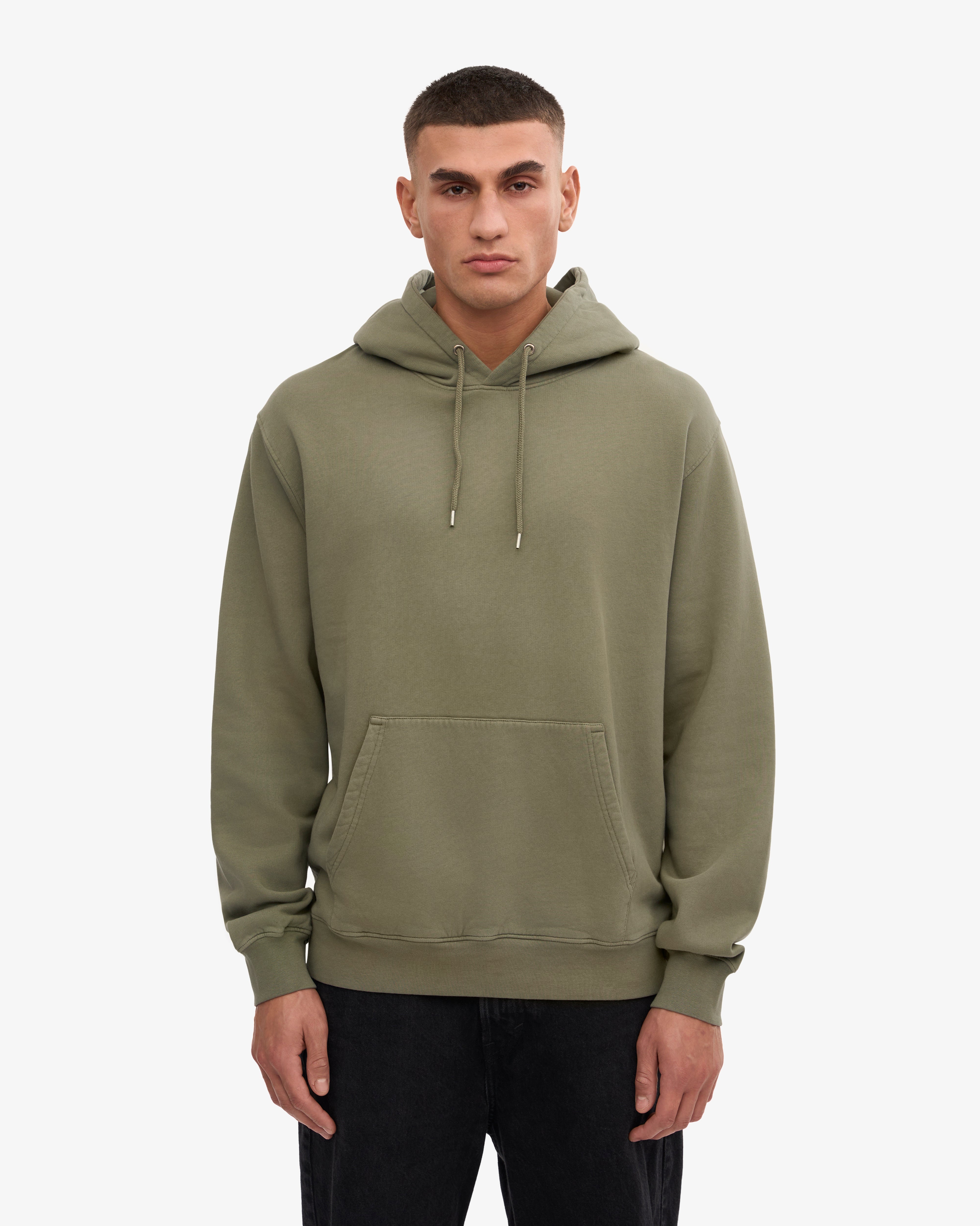 Classic Organic Hood - Dusty Olive XS