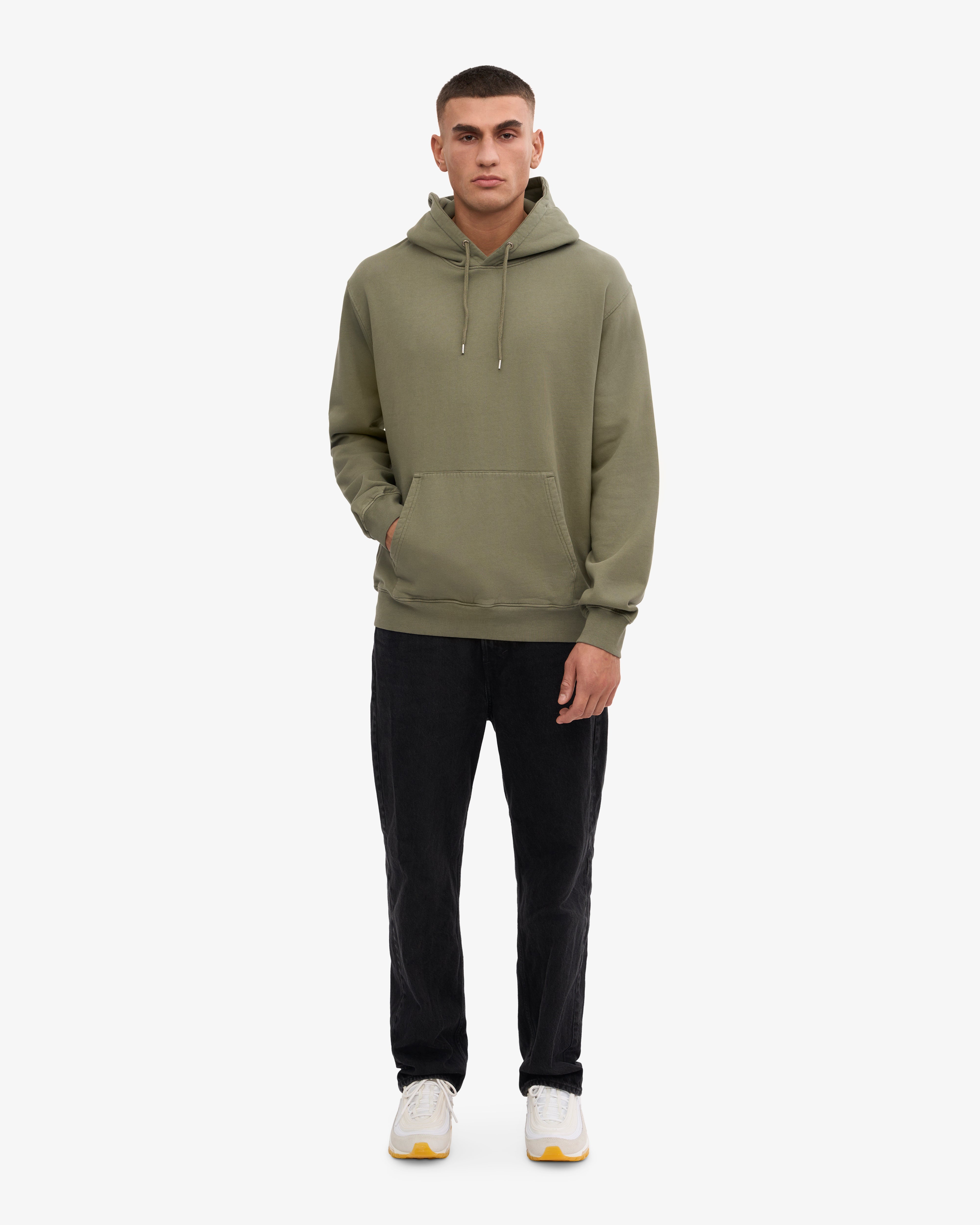 Classic Organic Hood - Dusty Olive XS