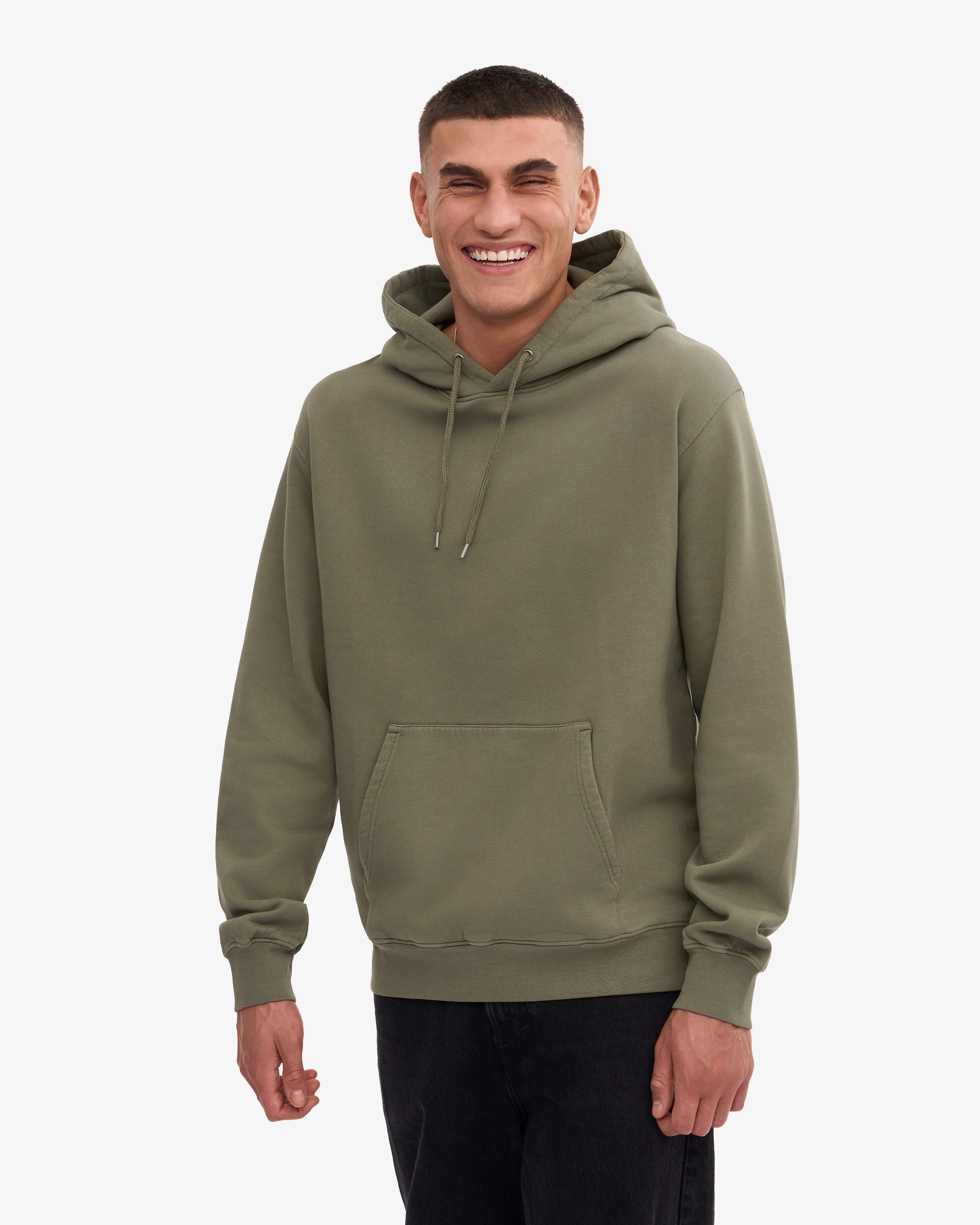 Classic Organic Hood - Dusty Olive XS