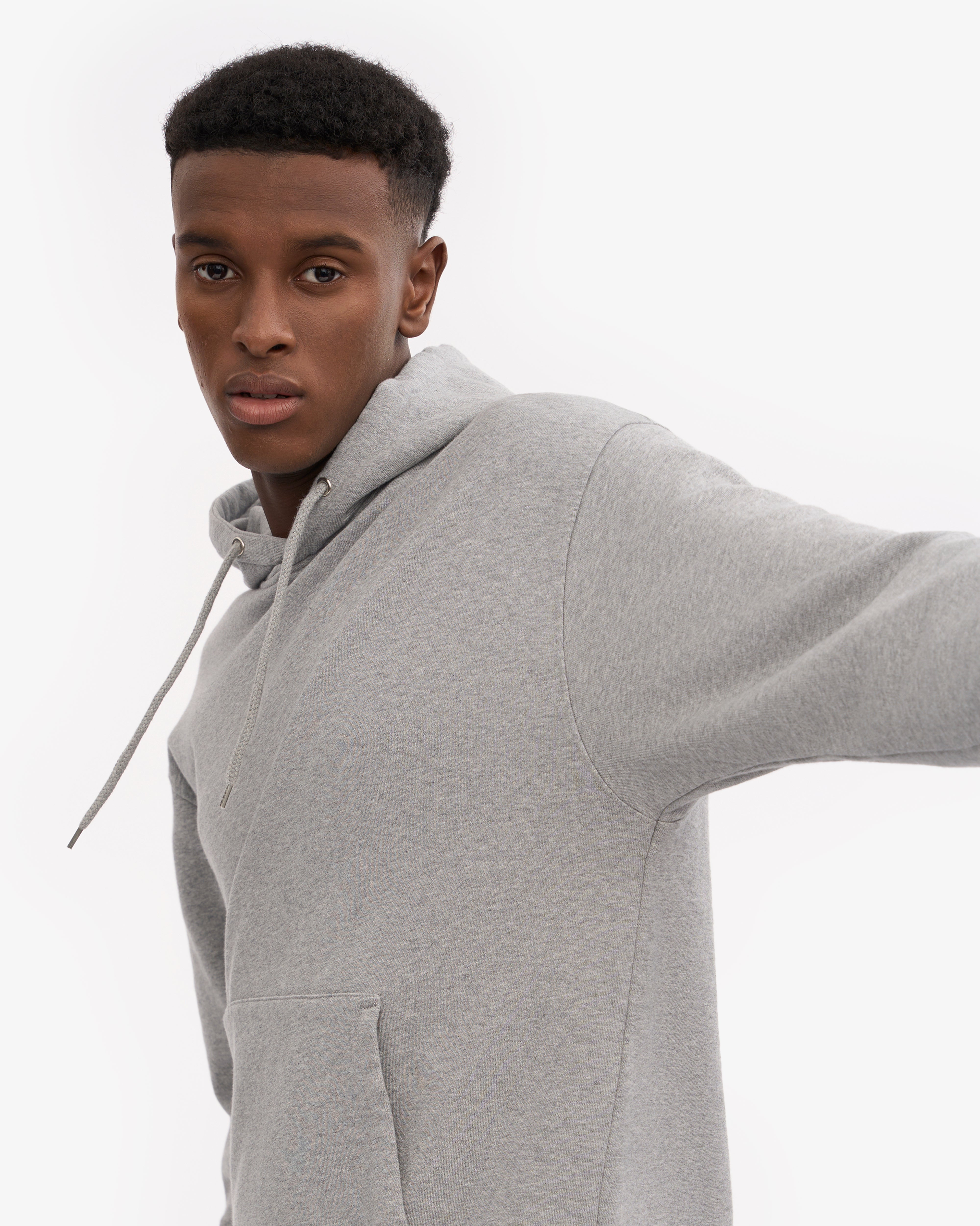 Classic Organic Hood - Heather Grey XS