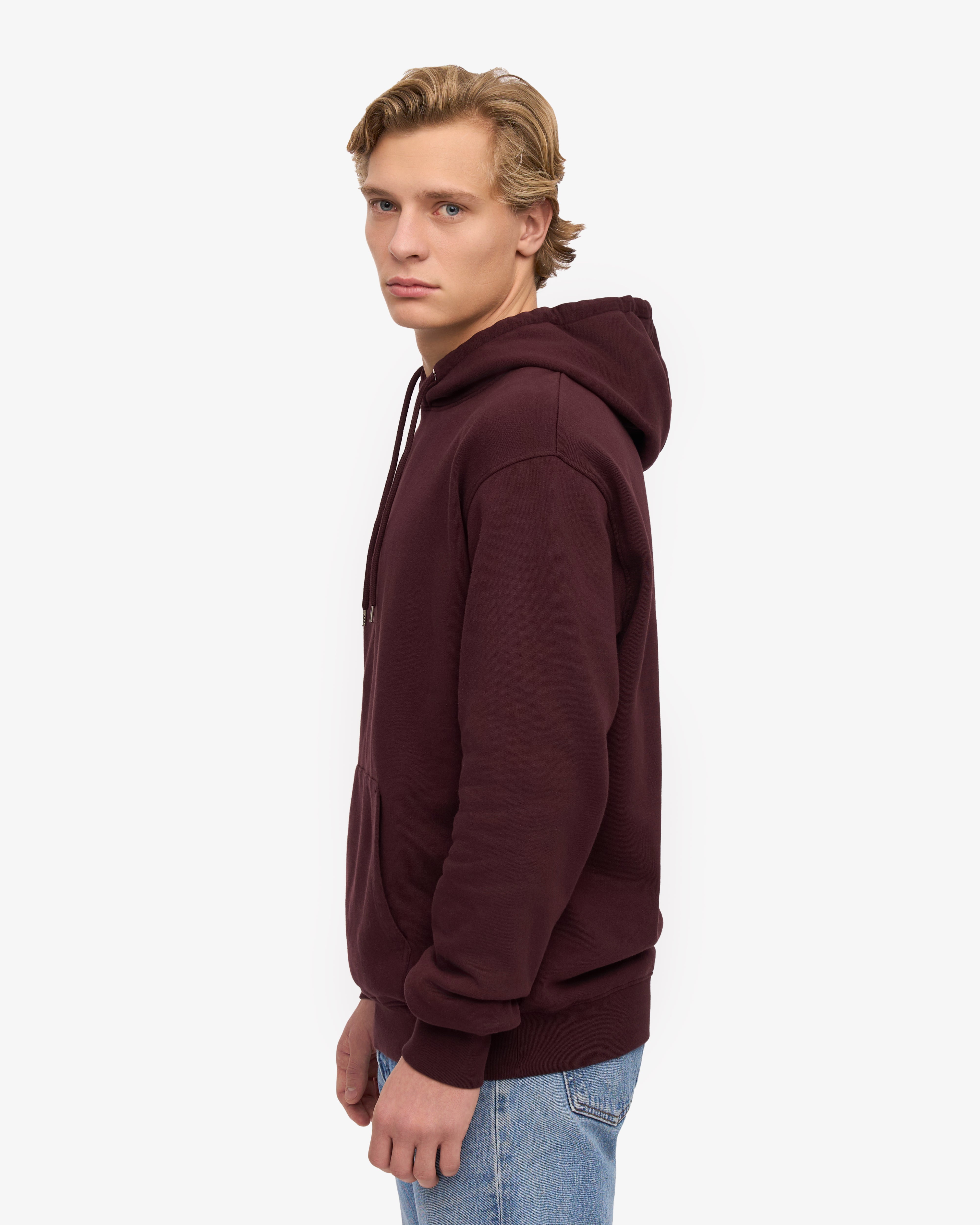Classic Organic Hood - Oxblood Red XS