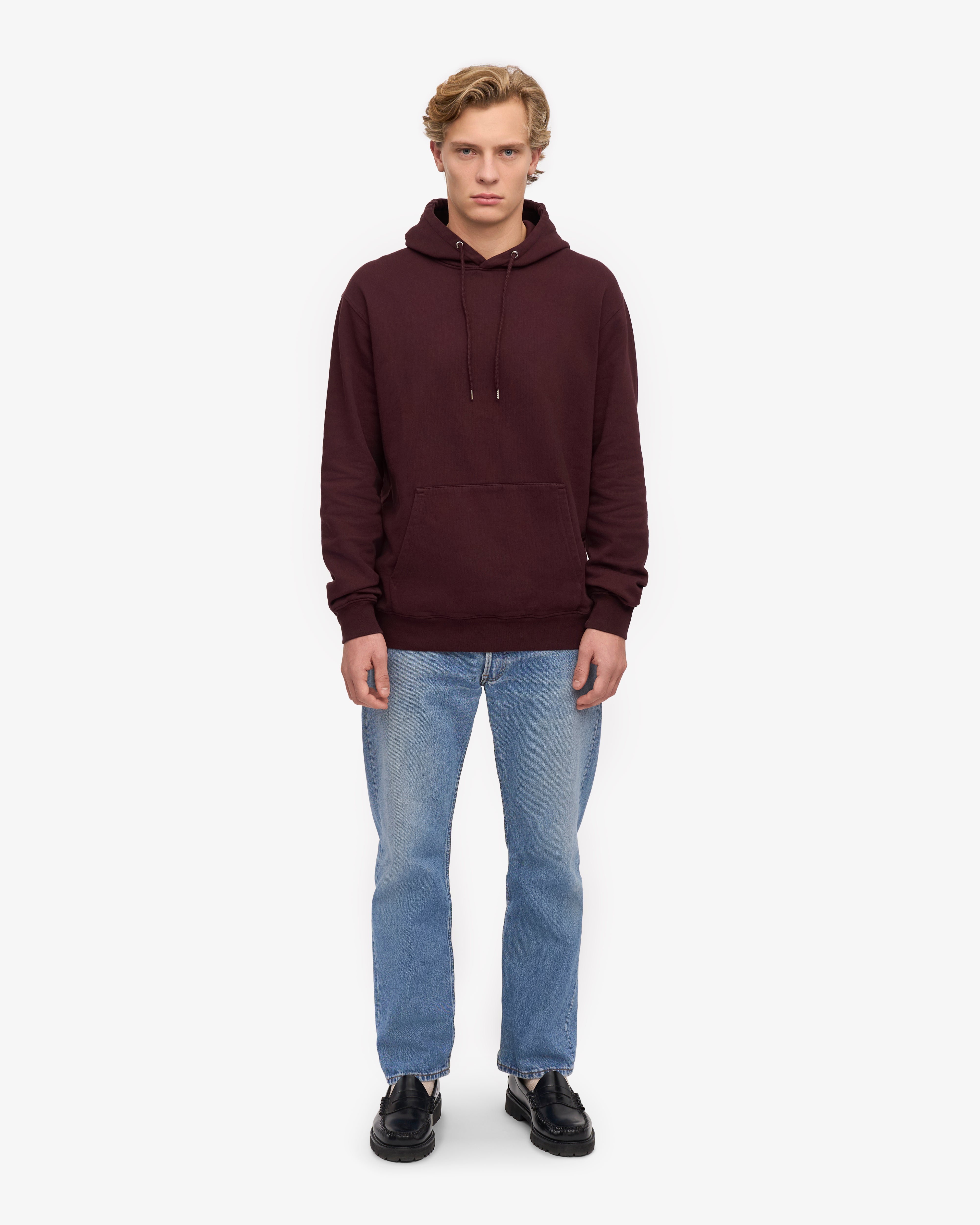 Classic Organic Hood - Oxblood Red XS