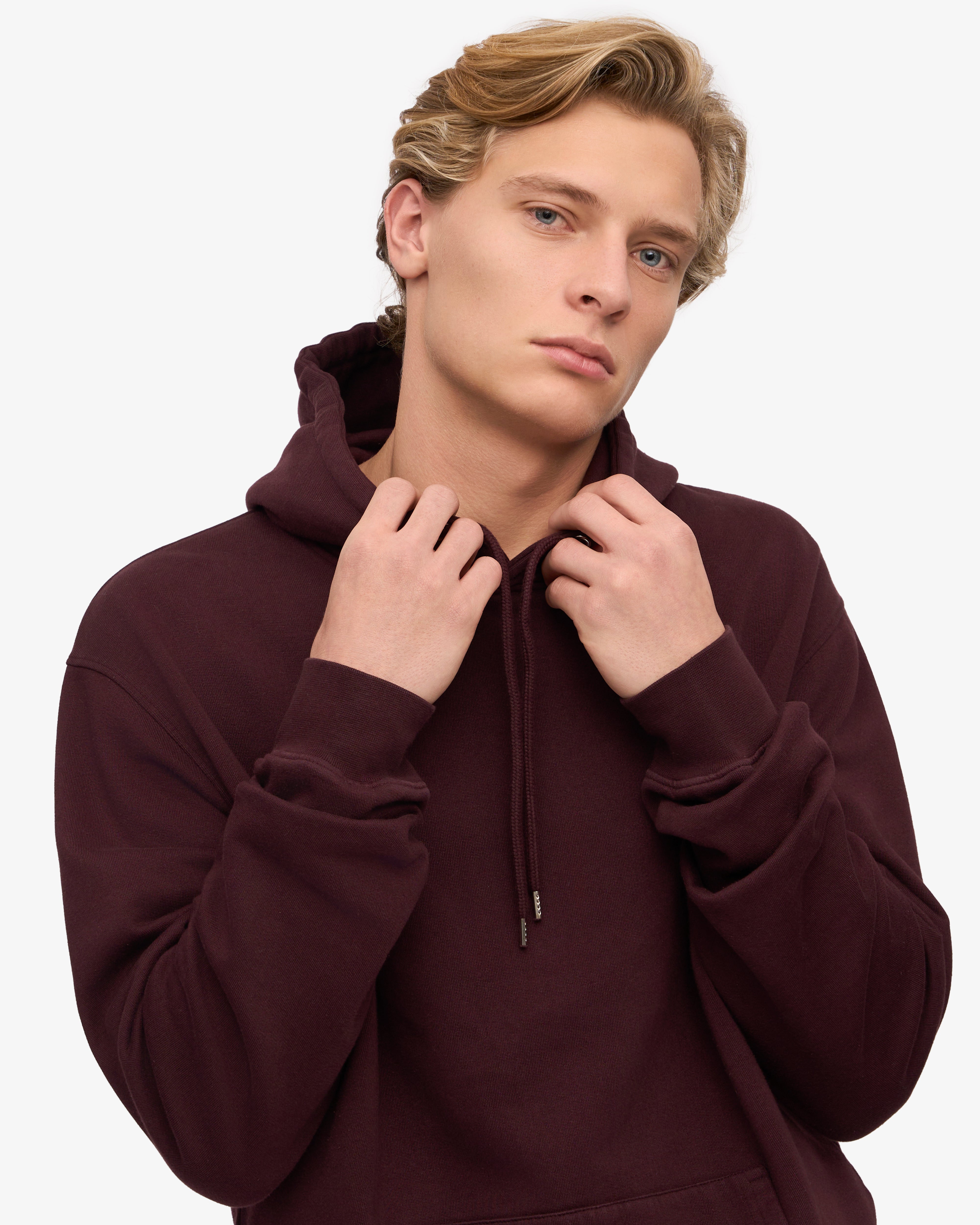Classic Organic Hood - Oxblood Red XS