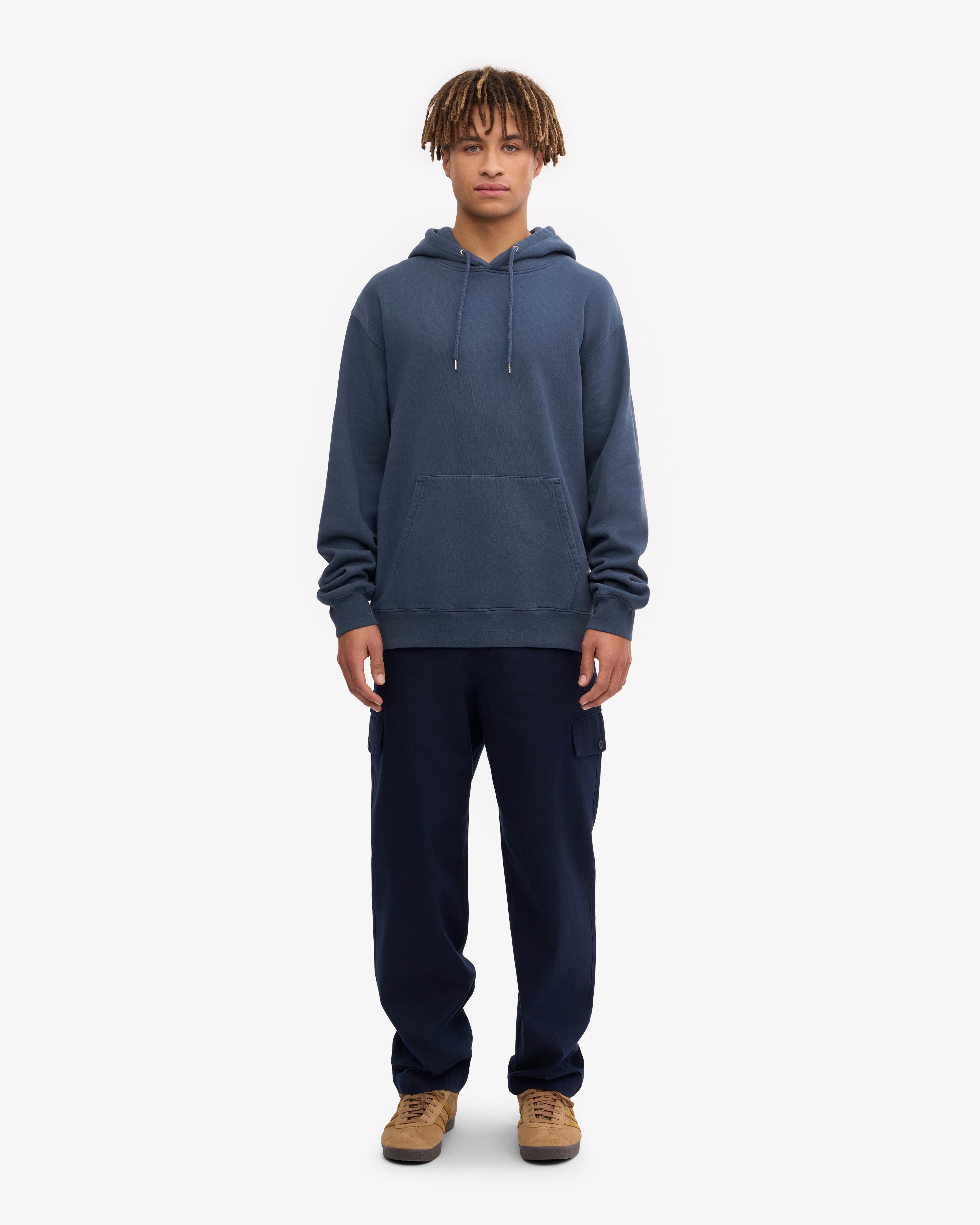 Classic Organic Hood - Petrol Blue XS