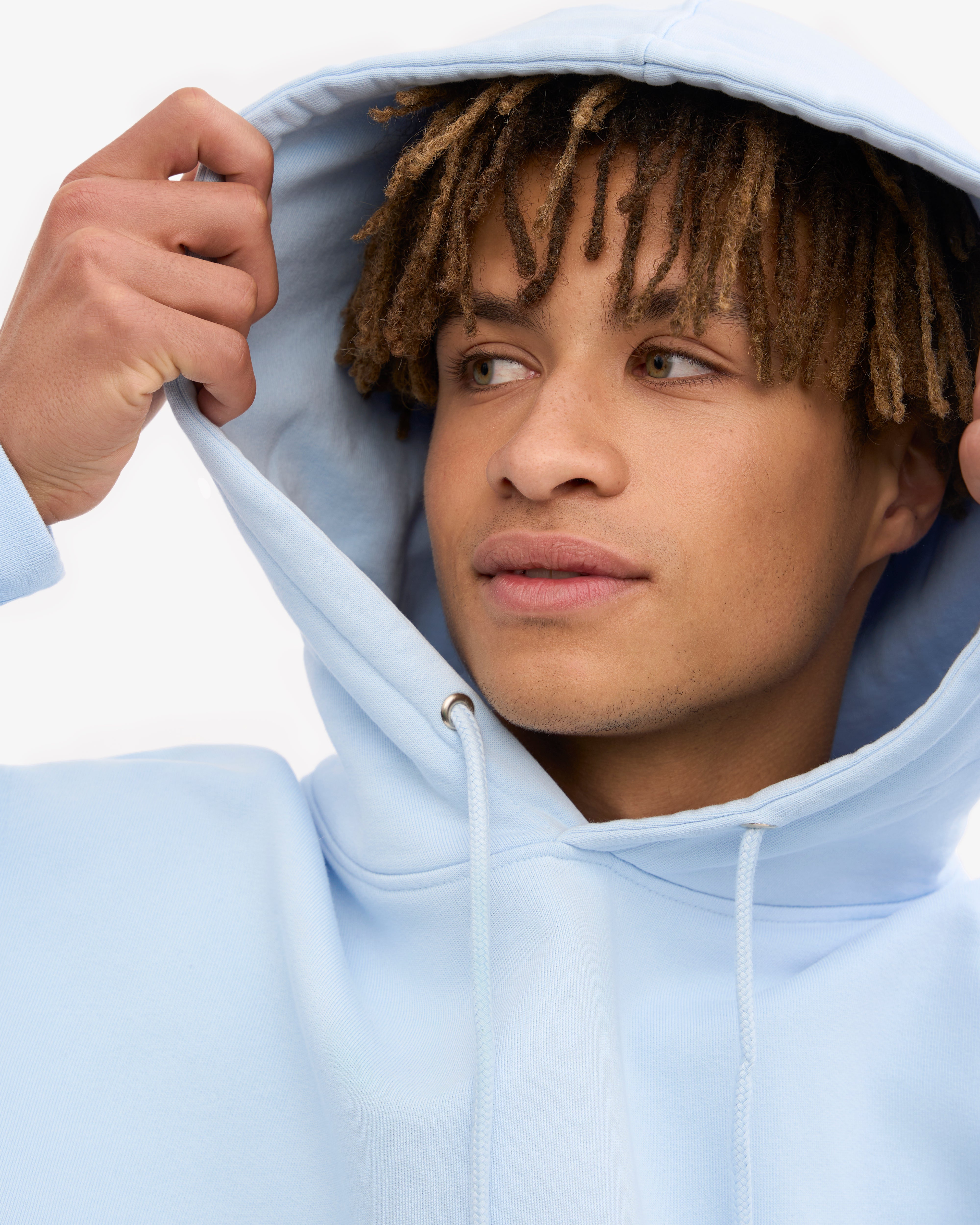 Classic Organic Hood - Polar Blue XS
