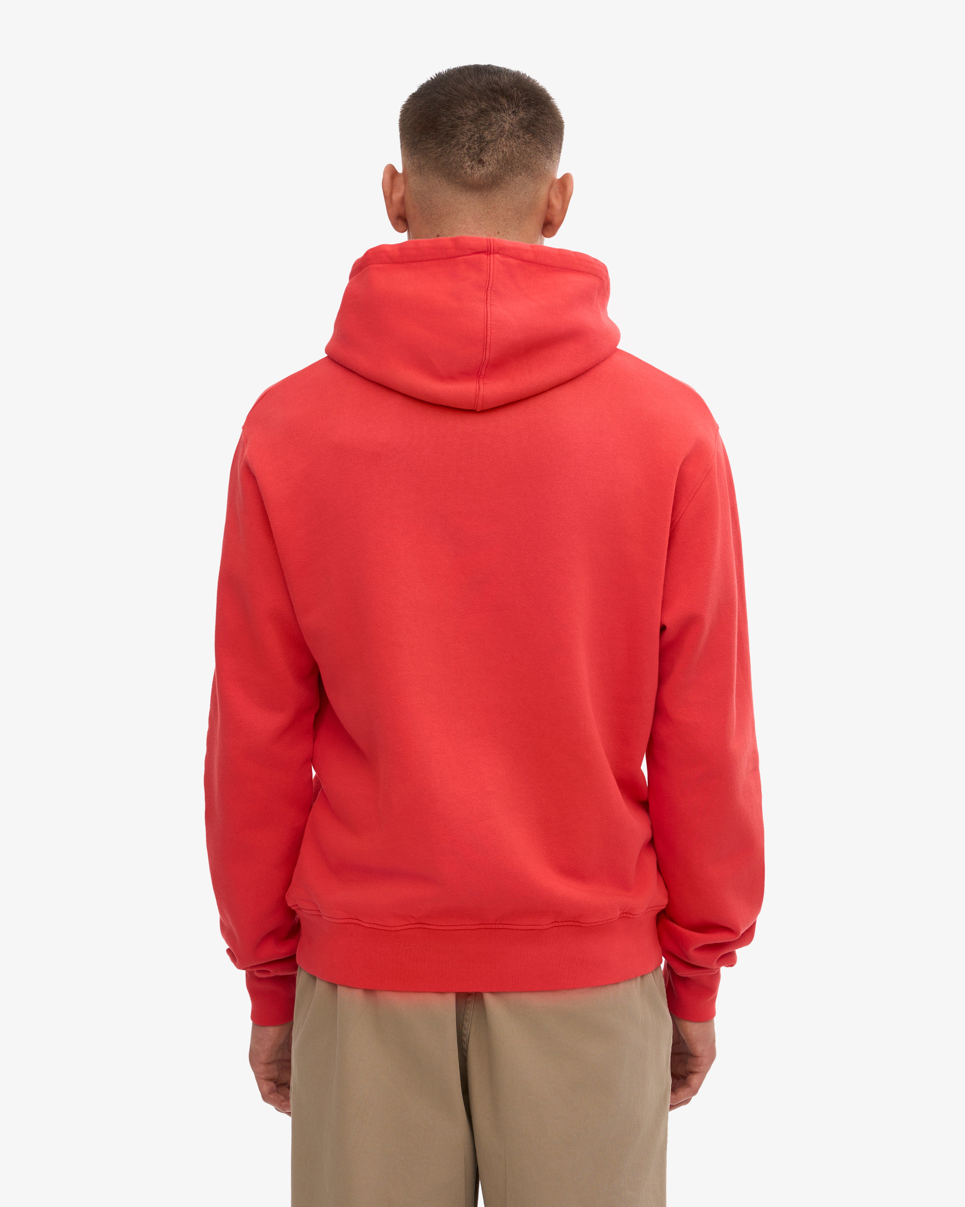 Classic Organic Hood - Red Tangerine XS