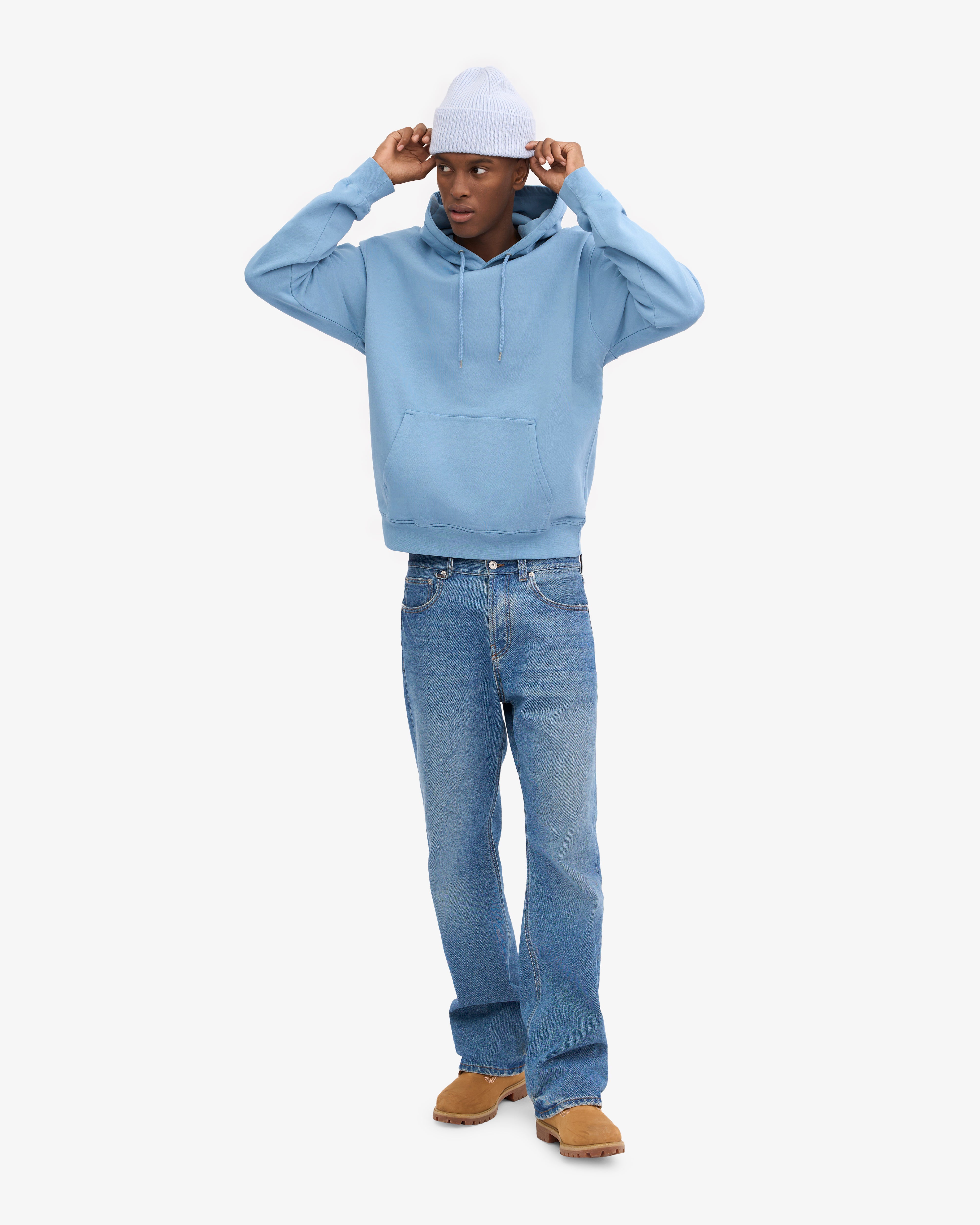 Classic Organic Hood - Seaside Blue XS