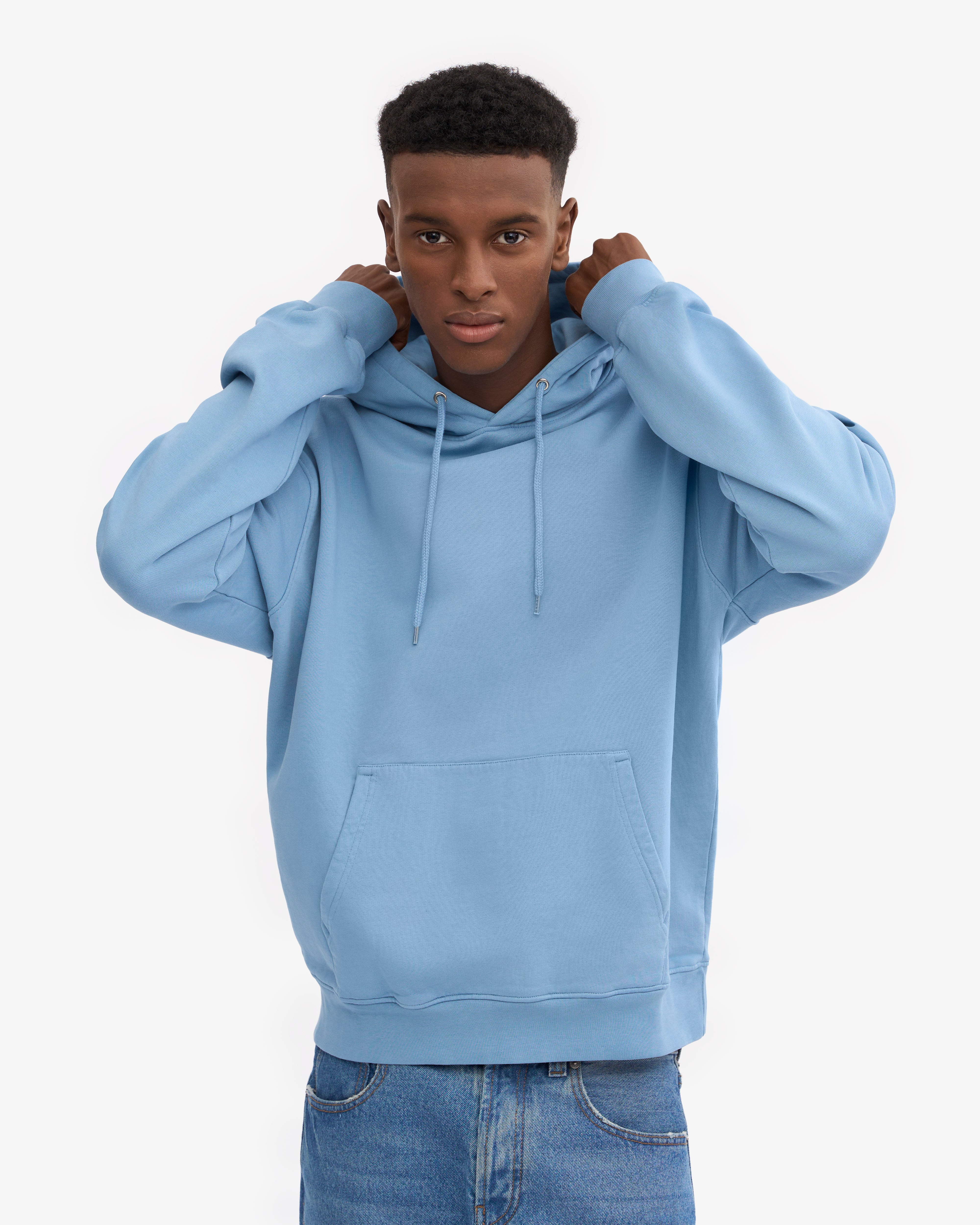 Classic Organic Hood - Seaside Blue XS