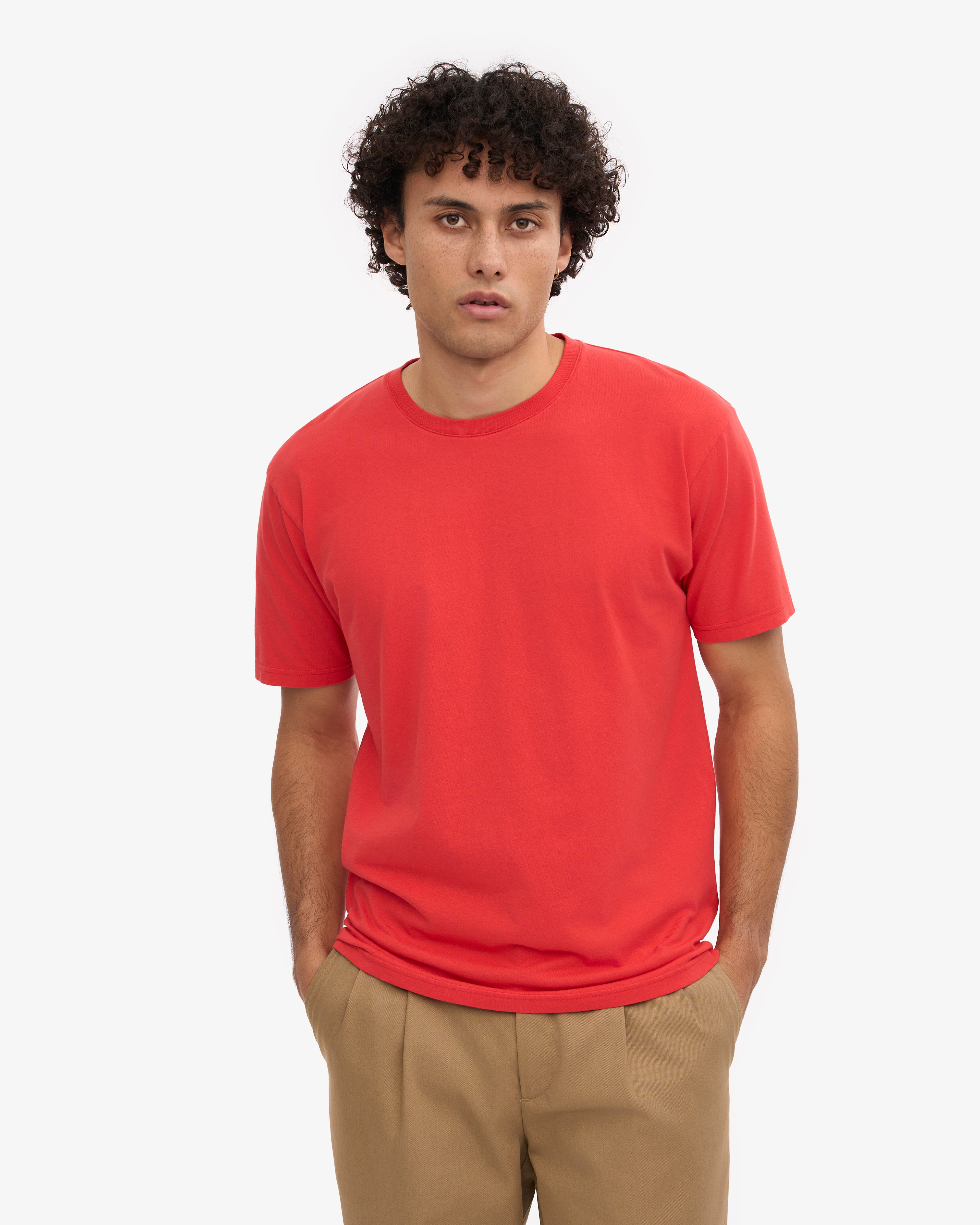Classic Organic Tee - Red Tangerine XS