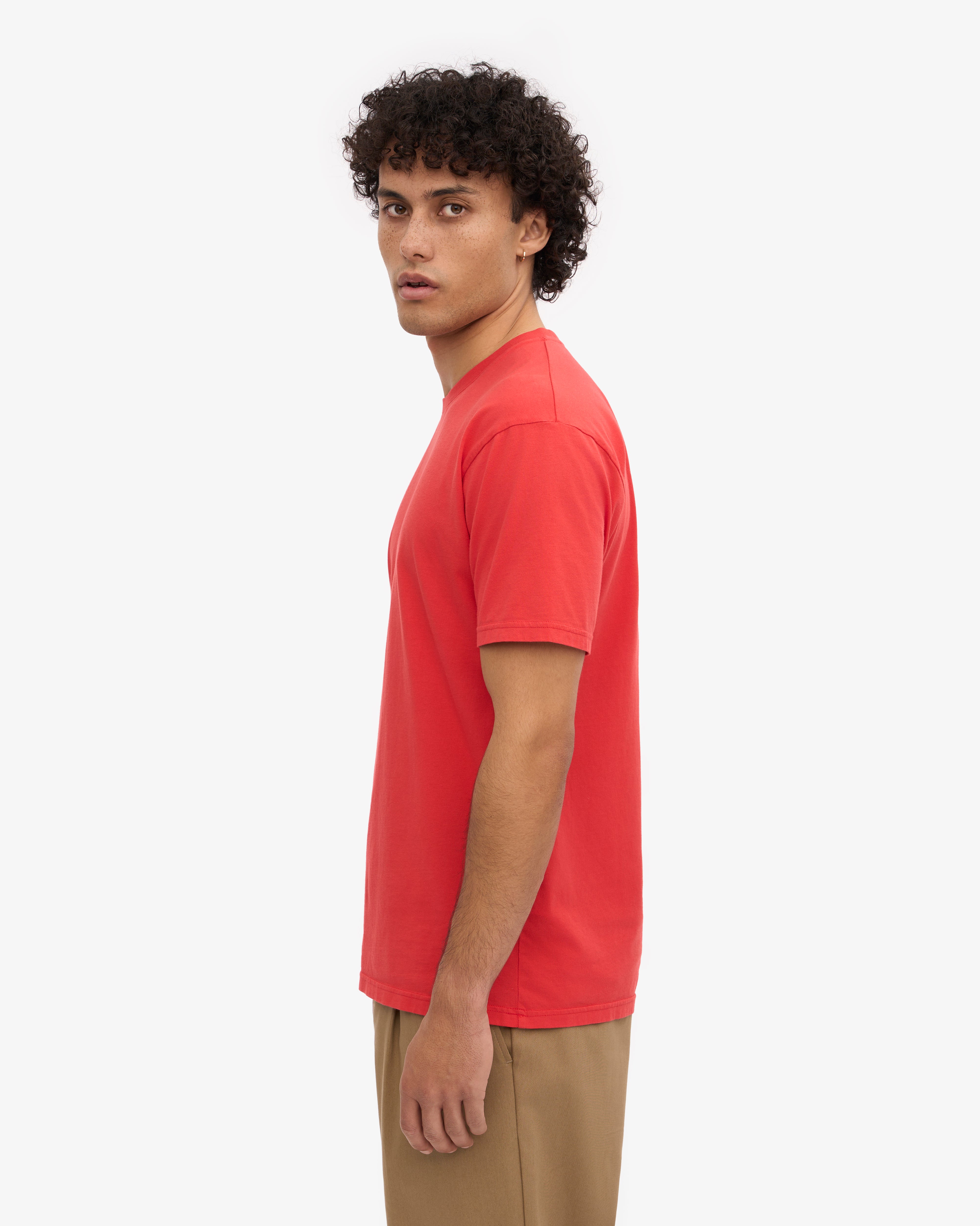 Classic Organic Tee - Red Tangerine XS