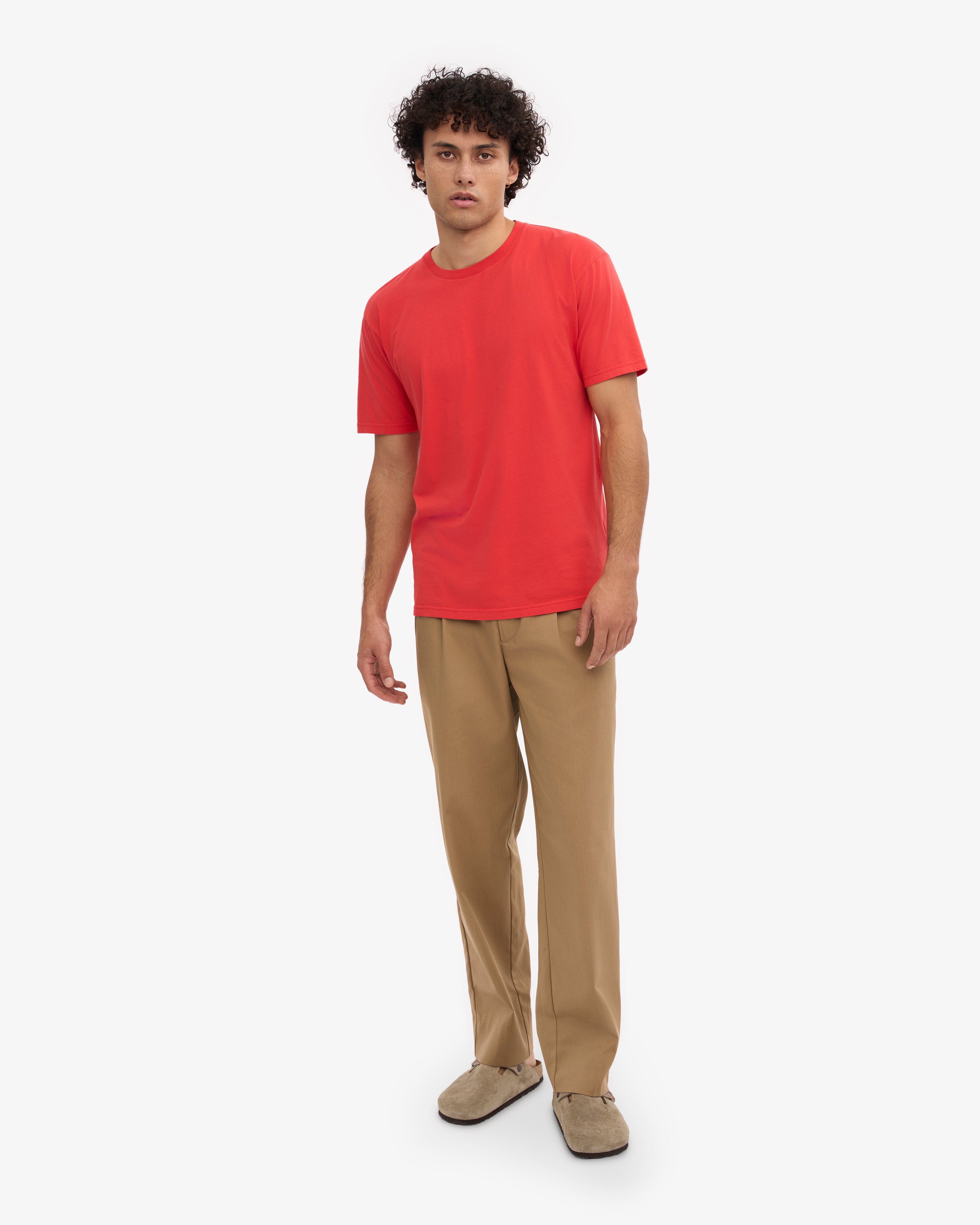 Classic Organic Tee - Red Tangerine XS