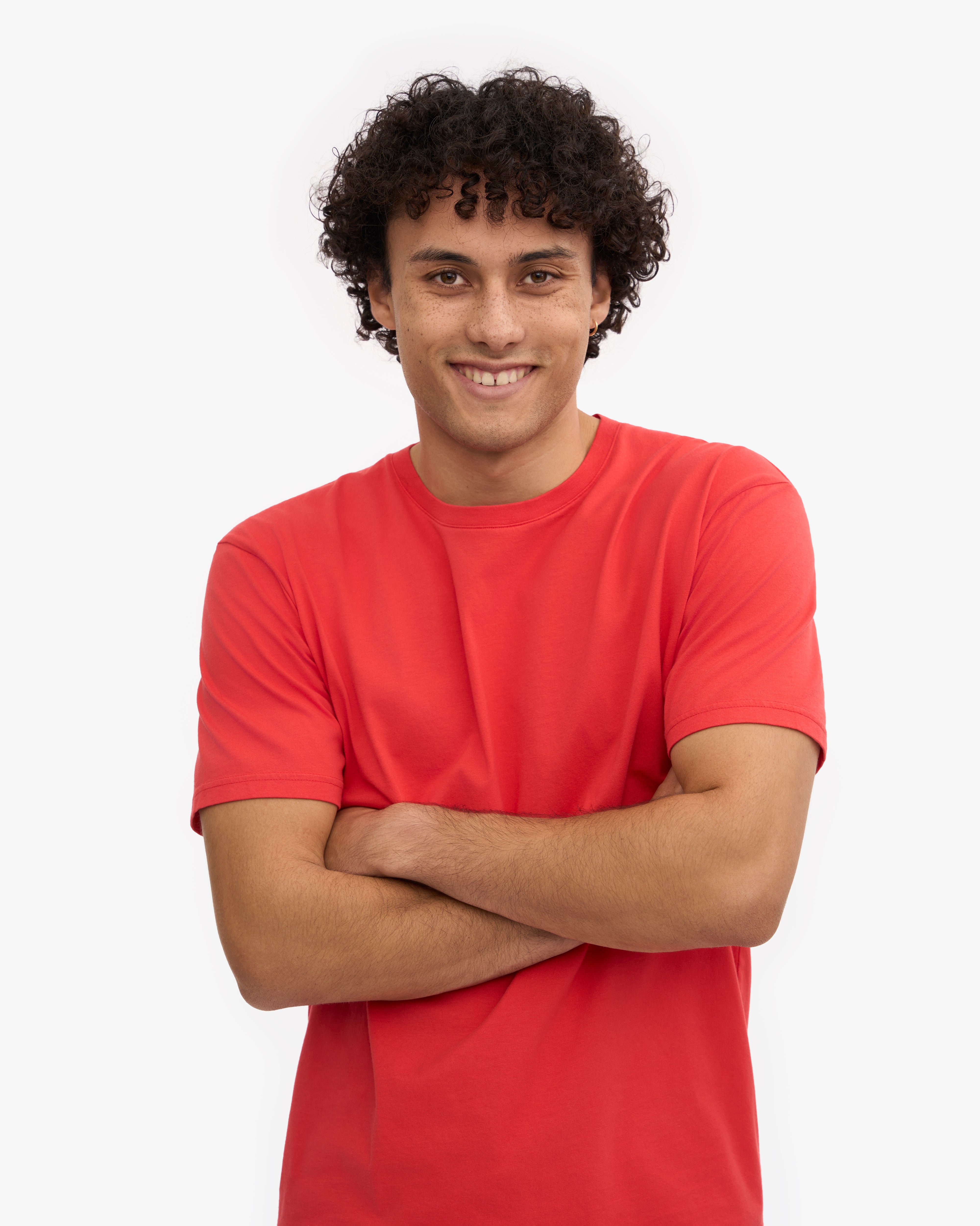Classic Organic Tee - Red Tangerine XS